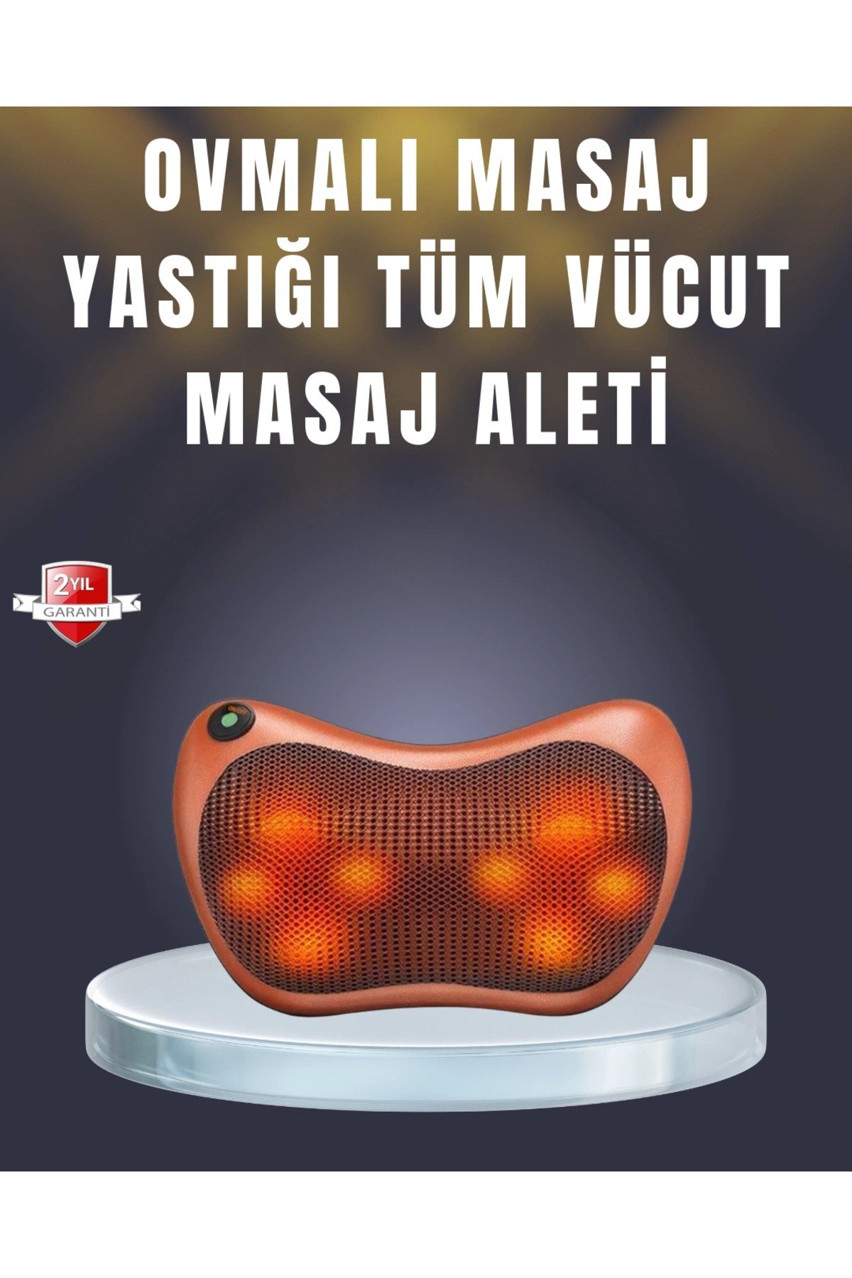 Çok Fonksiyonlu Boyun Bel Sırt Masaj Yastığı Araç İçi Uyumlu