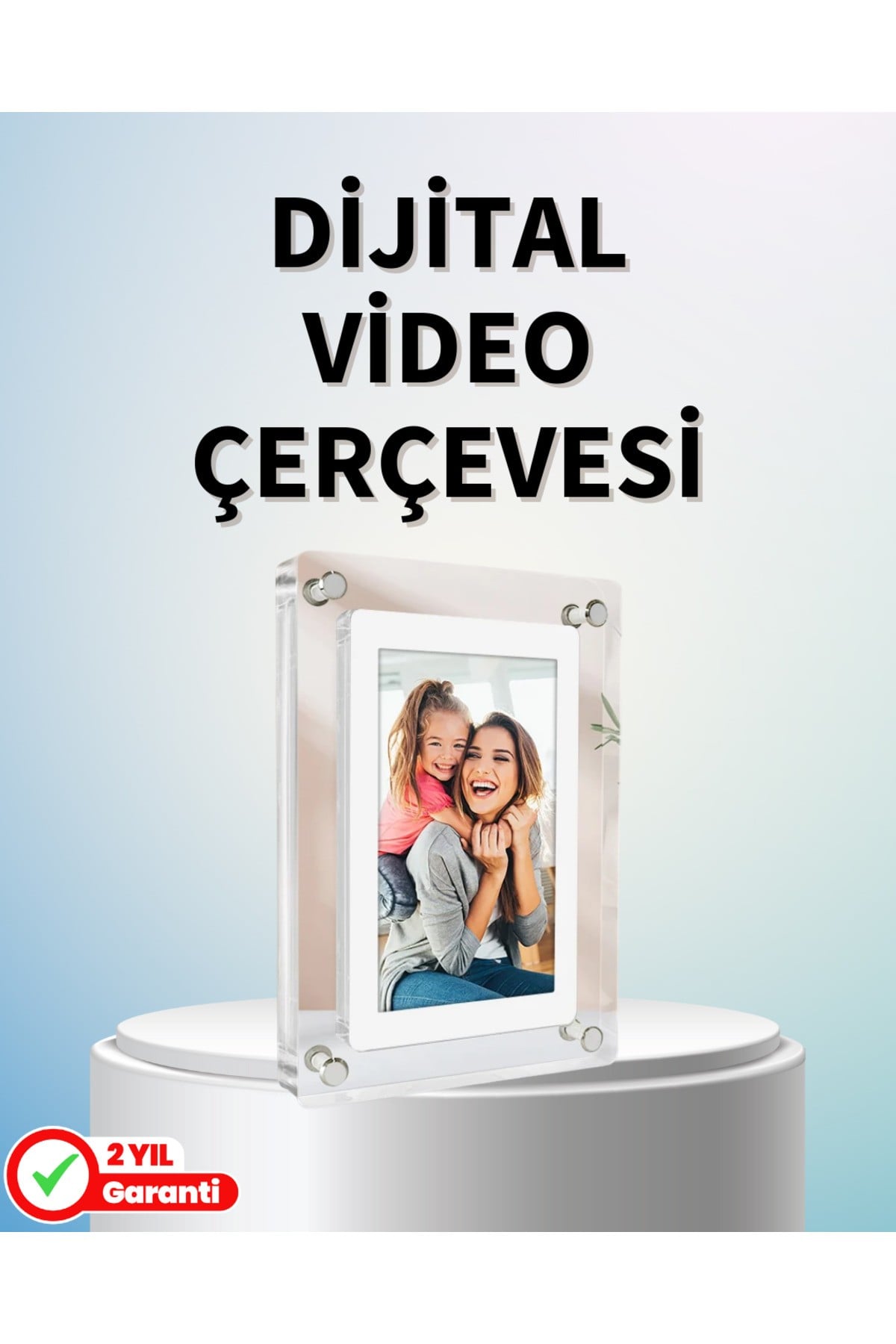 Dayanıklı ve Hafif Tasarım – 7 İnç Dijital Fotoğraf Çerçevesi Ev ve Ofis İçin