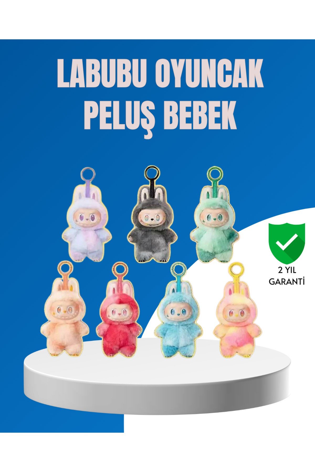 Dekoratif Labubu Karakter Figürü – Kaliteli Peluş Malzeme