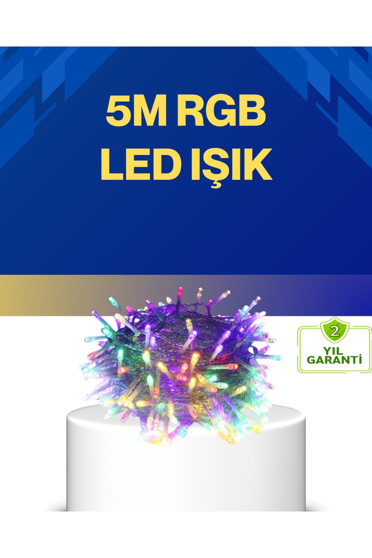 Dekoratif Peri Led 5 m 50 Ampullü Şeffaf Kablo Aydınlatma