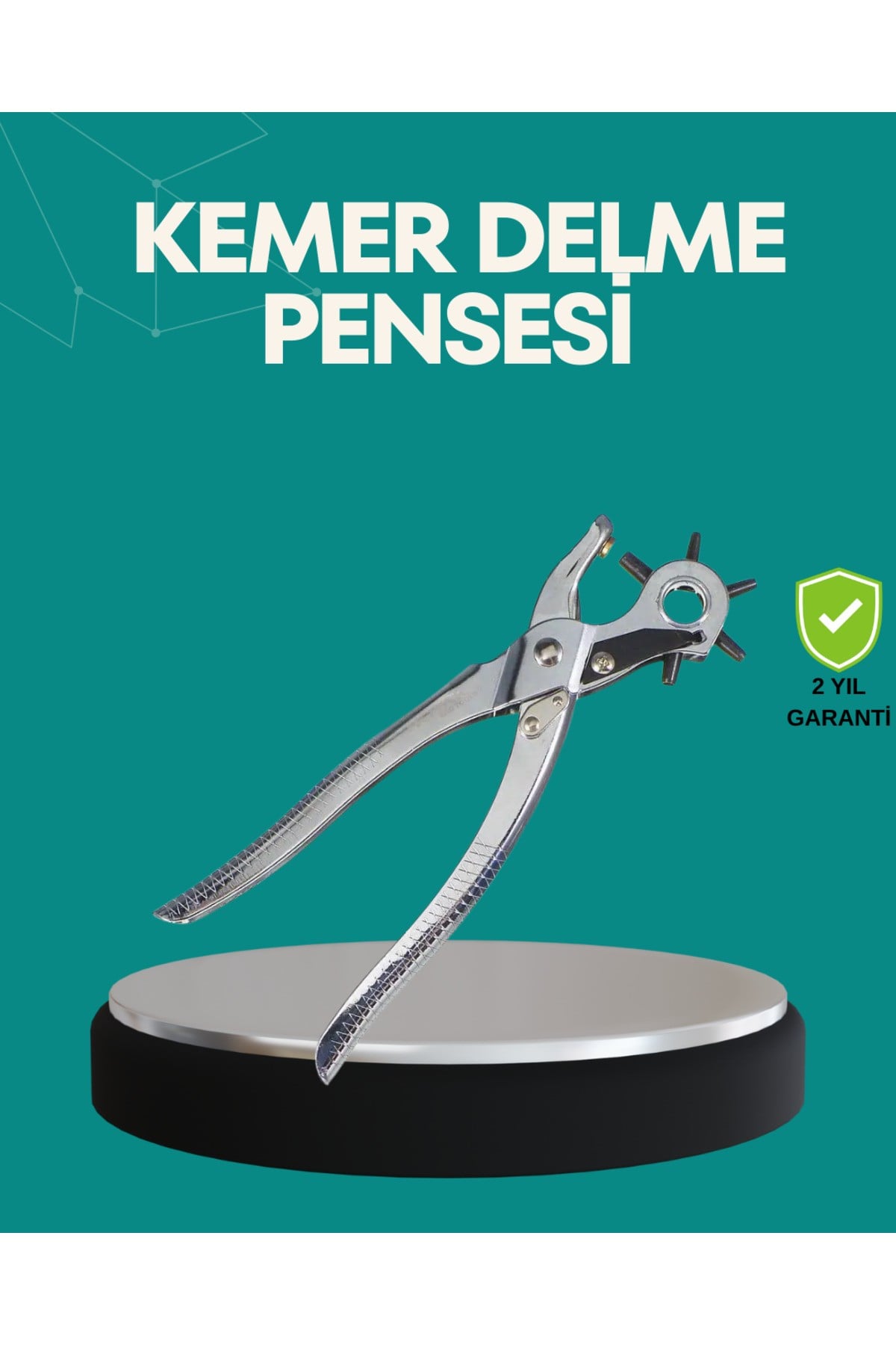 Deri Delme Pensesi 6 Uçlu Ayarlanabilir Kemer Delme Aleti Profesyonel Kullanım