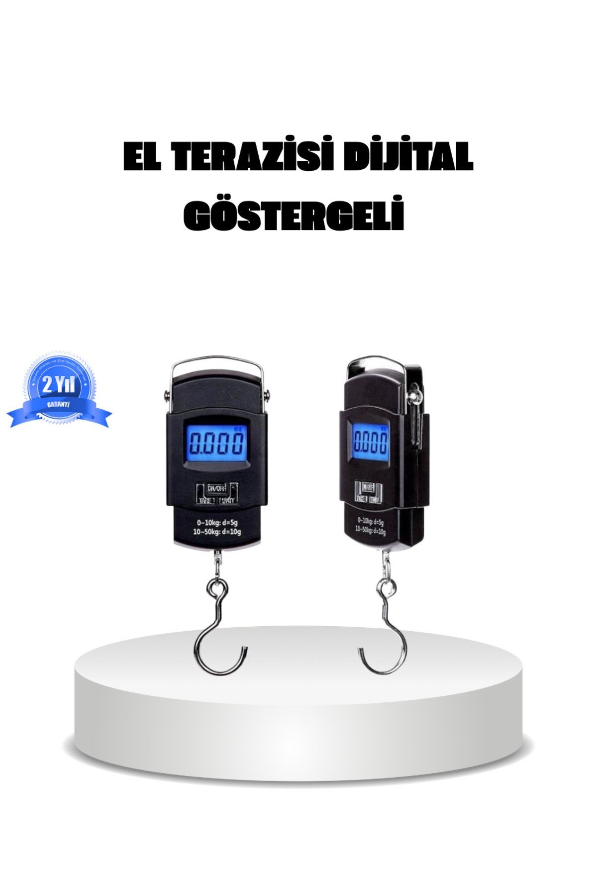 Dijital El Kantarı – 50 Kg Taşıma Kapasiteli, Taşınabilir Hassas Tartı