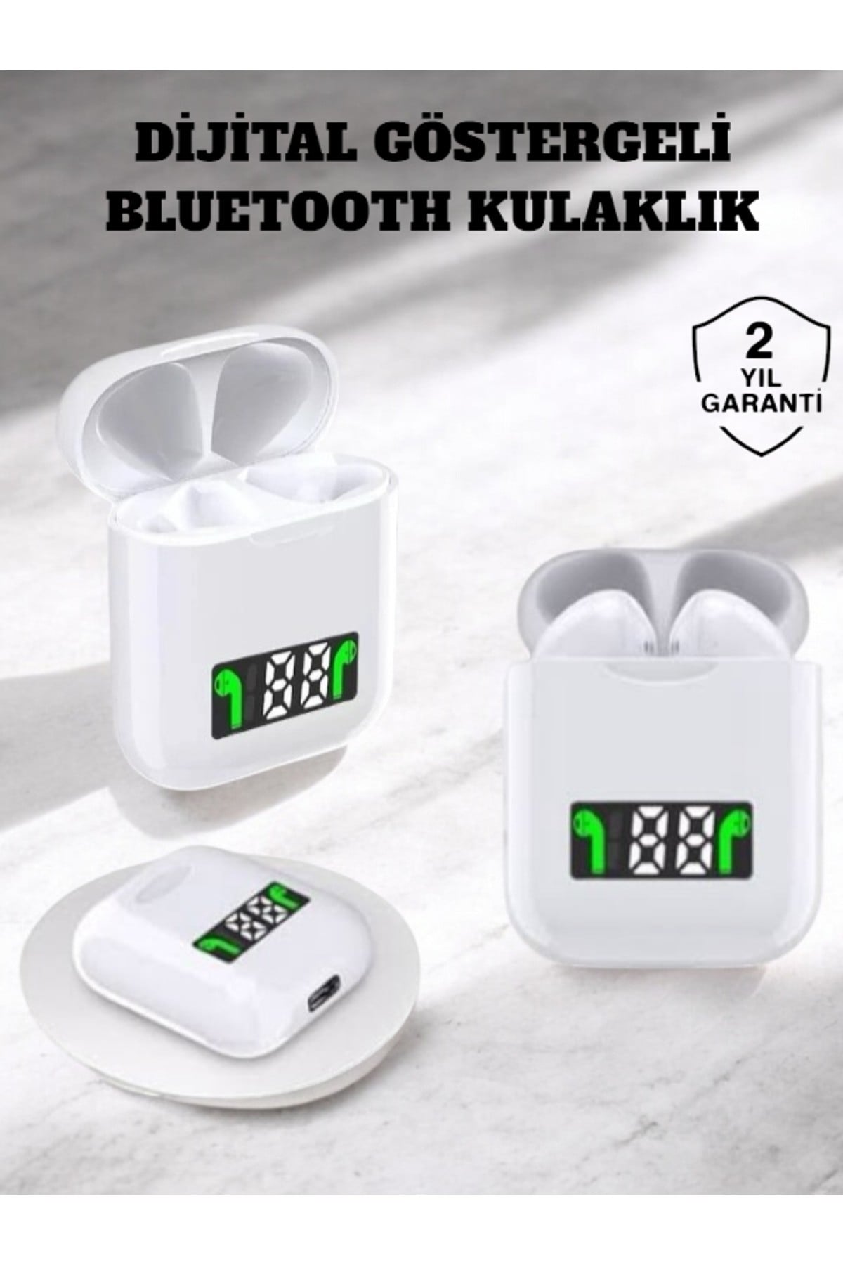 Dokunmatik Kontrol ve LED Göstergeli TWS Bluetooth Kulaklık