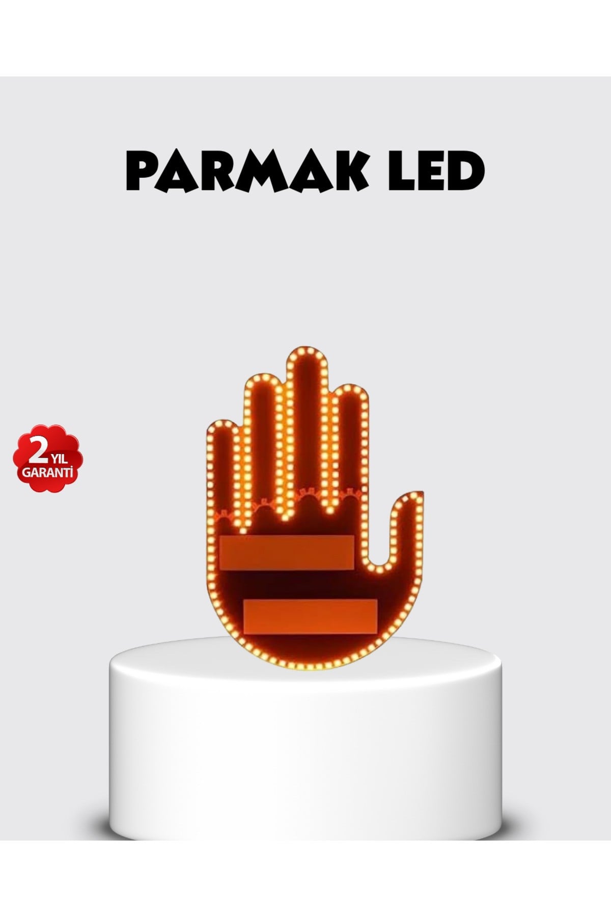 El Hareketiyle Kontrol Edilen 176 LED Amber Güvenlik Lambası