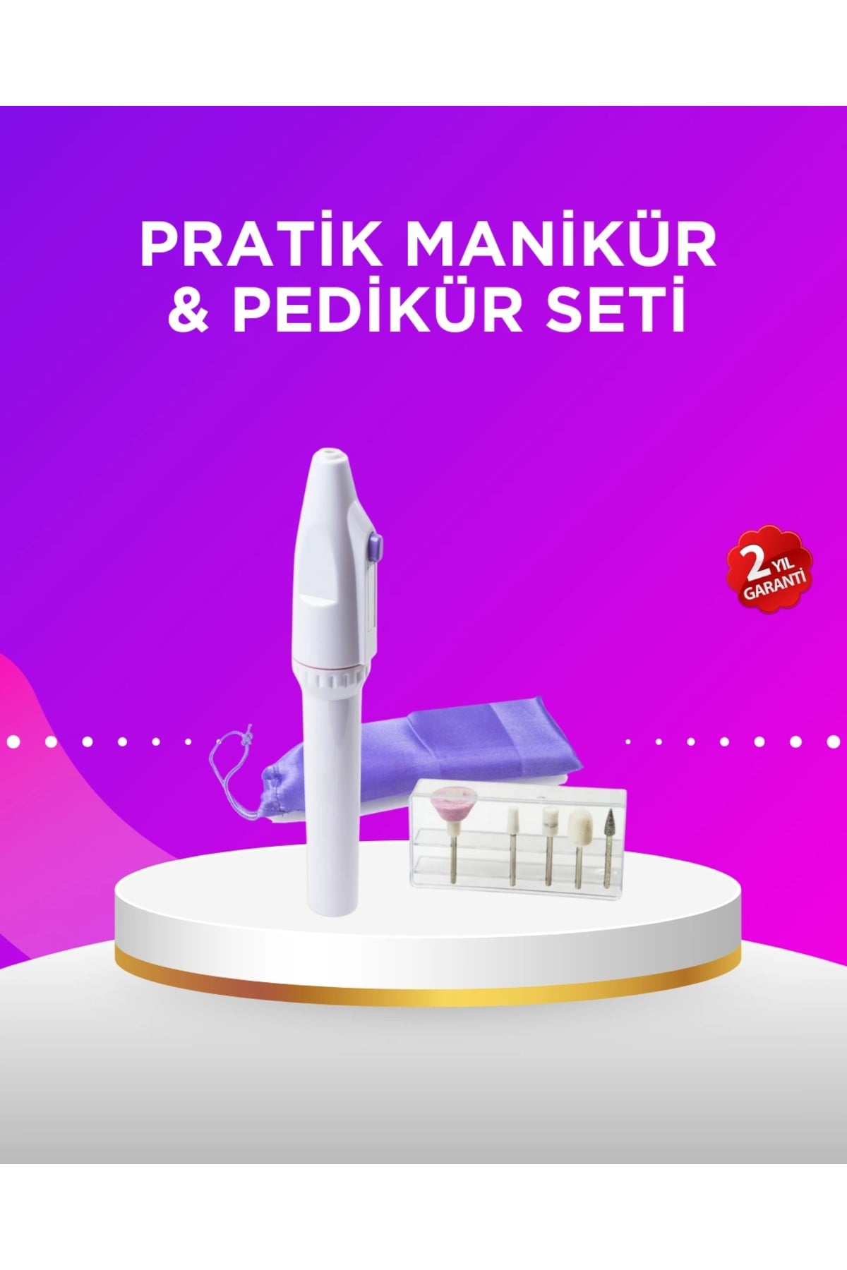 Elektrikli Manikür ve Pedikür Matkap Seti – Ayarlanabilir Hız, Ergonomik ve Sessiz