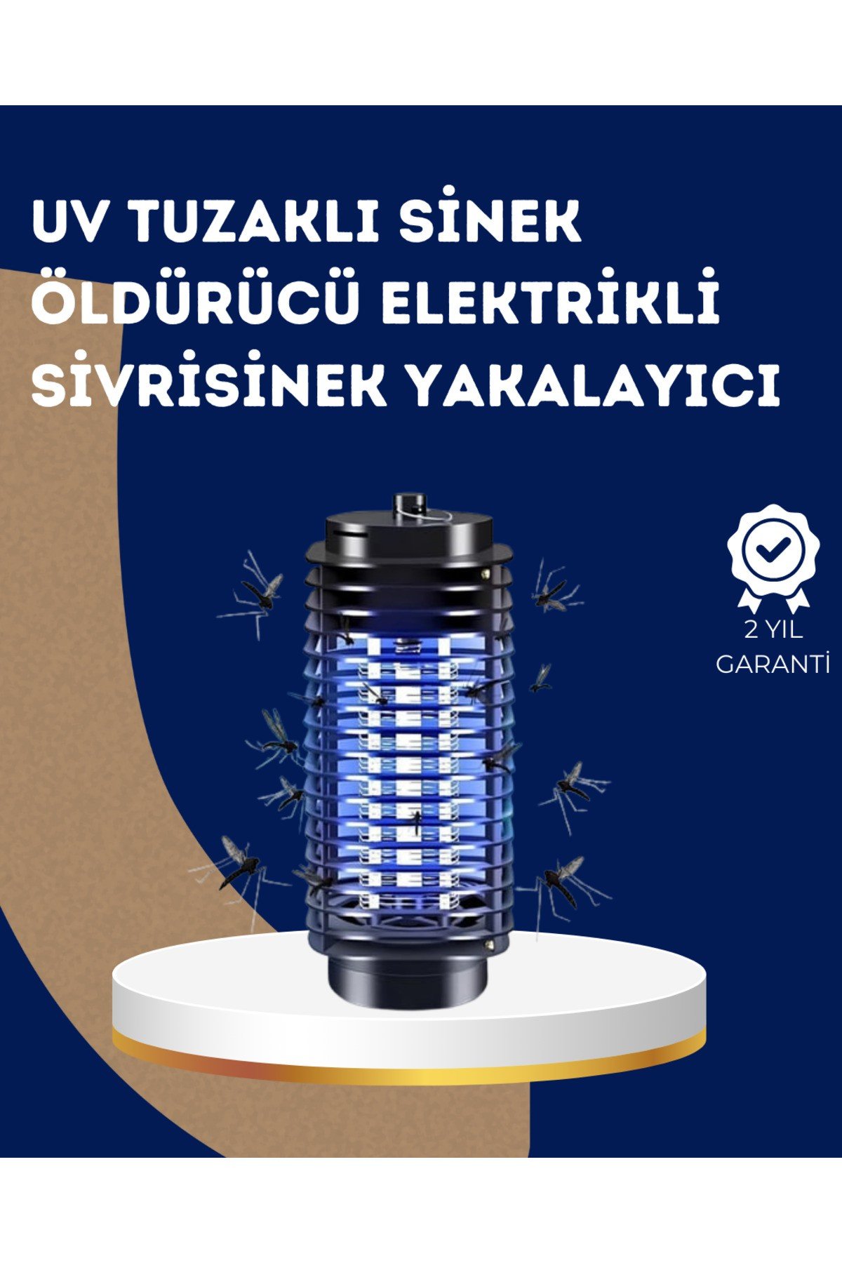 Elektrikli UV Işıklı Sivrisinek ve Böcek Öldürücü – Sessiz ve Güvenli Tuzak