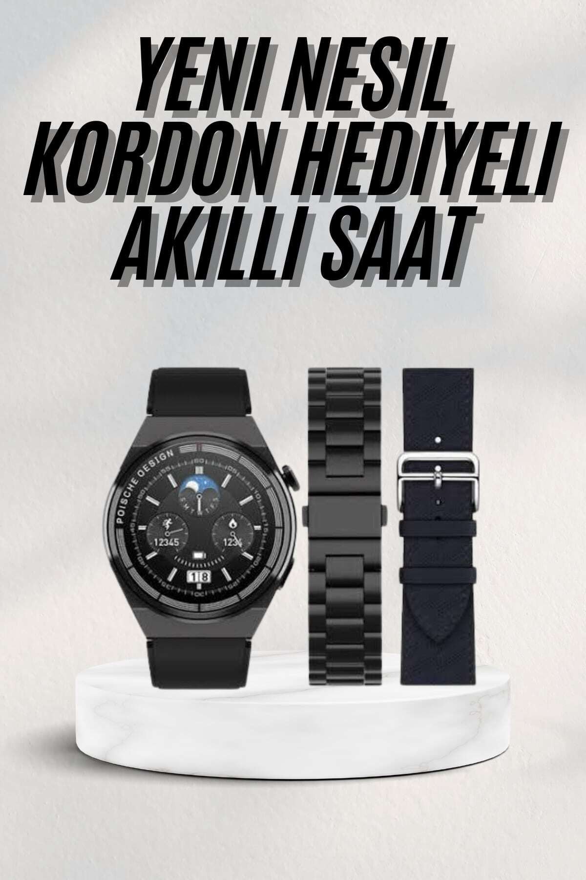 En Çok Tercih Edilen Akıllı Saat Amoled Ekran Nabız Sensörü GPS Uyumlu Adımsayar