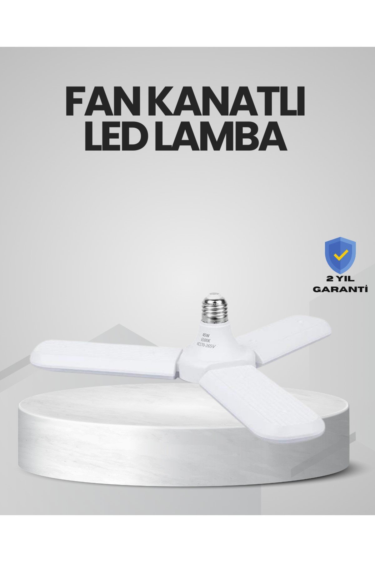 Enerji Tasarruflu LED Ampül 60 Watt 4 Kollu Beyaz Işık