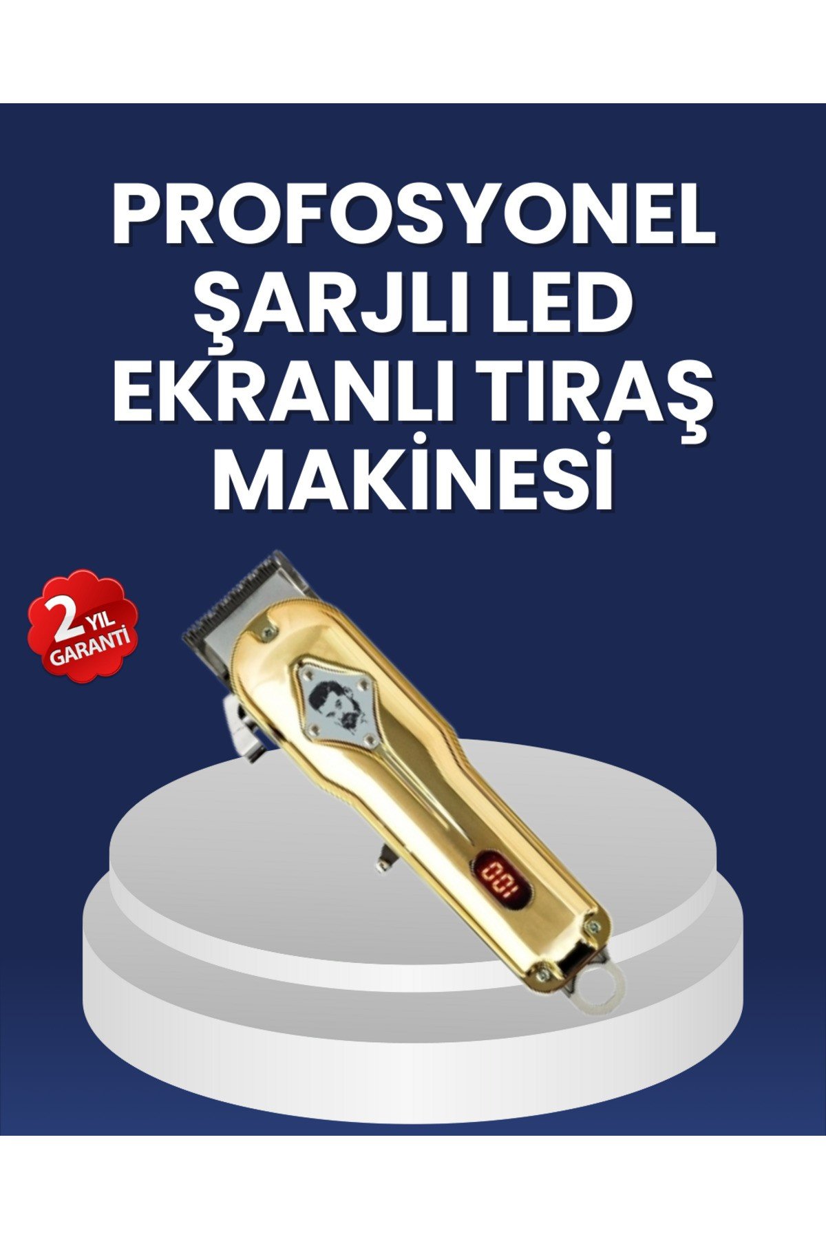 Ergonomik Tasarımlı, Hafif ve Taşınabilir Profesyonel Tıraş Makinesi