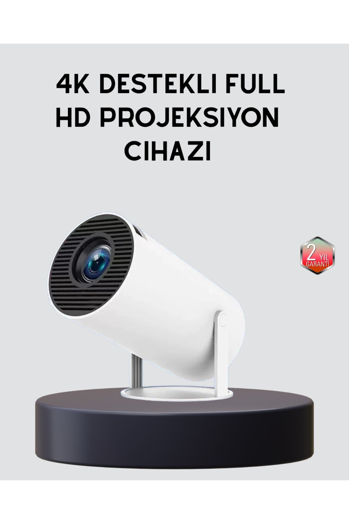 Ev Sineması Projeksiyon Cihazı – 160 ANSI Lümen, 4K Uyumlu ve Kablosuz Görüntü Aktarımı