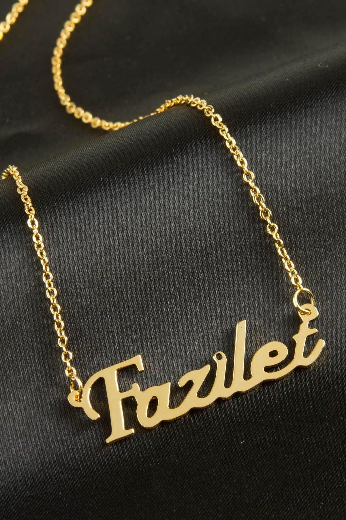 Fazilet Isimli Kolye (Kişiye Özel)