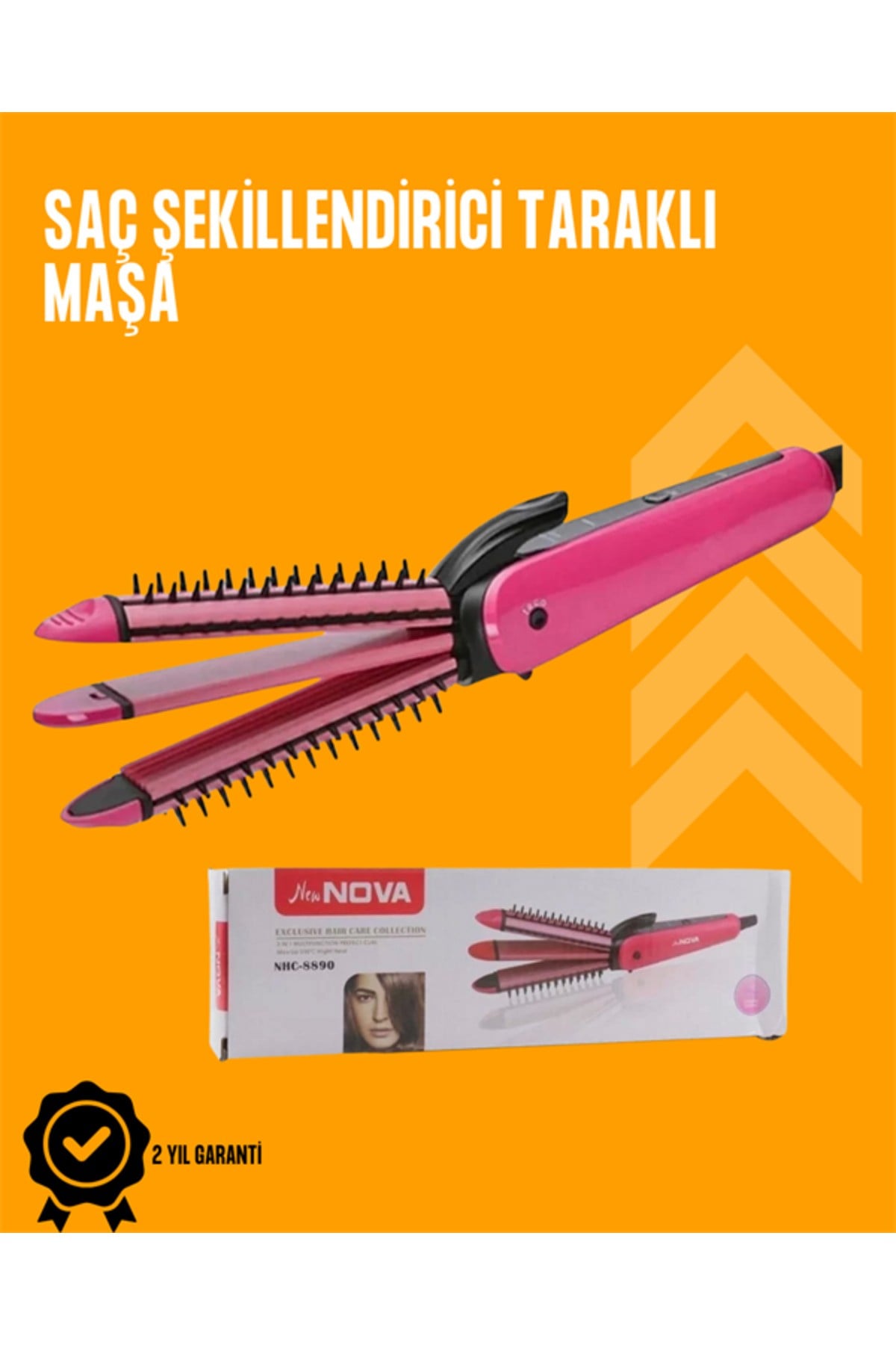 Fön İşlemine Uyumlu Sabitleyici Saç Tarağı