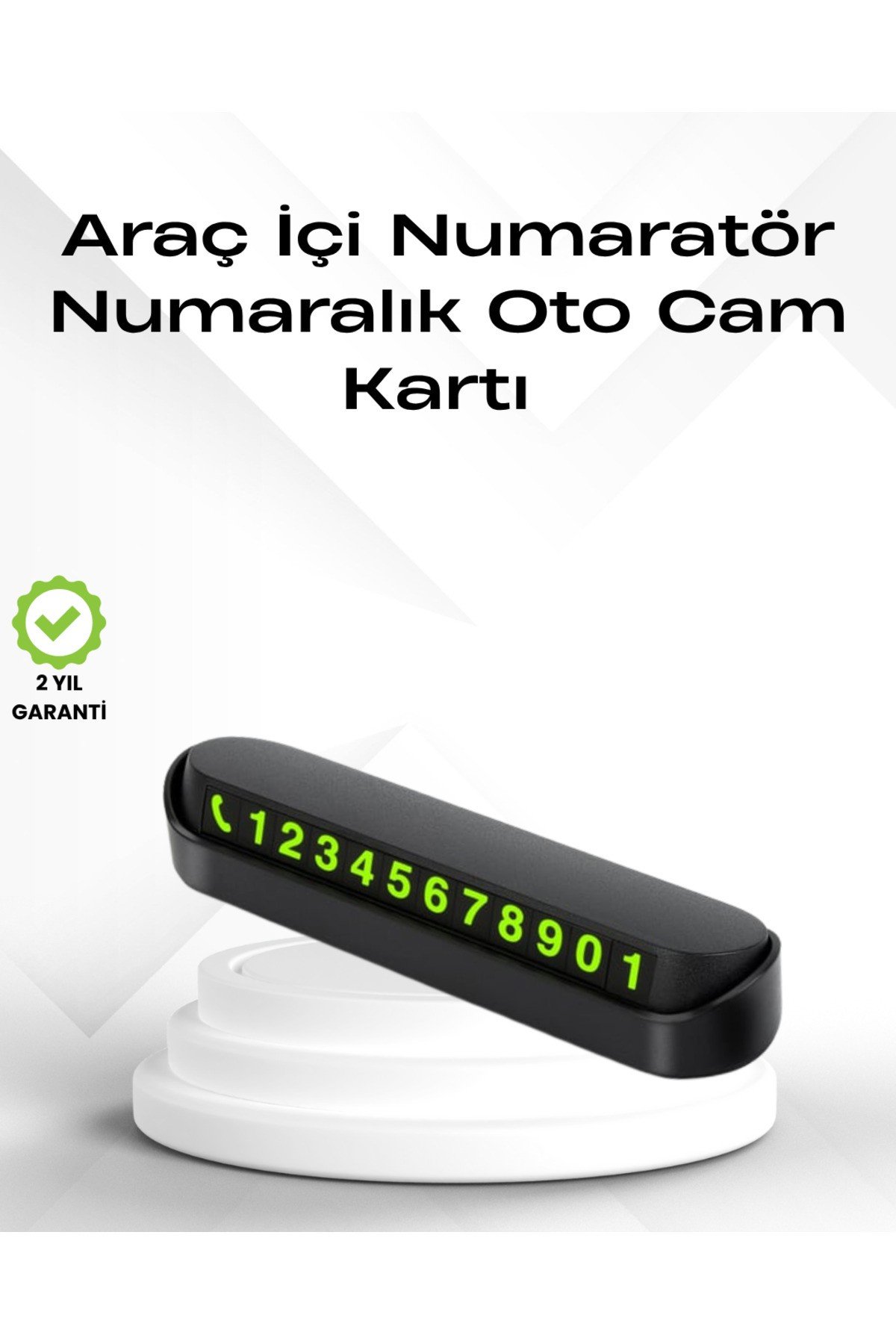 Fosforlu Işıltı ile Araç İçi Telefon Numaratörü – Güvenli Parkın Anahtarı