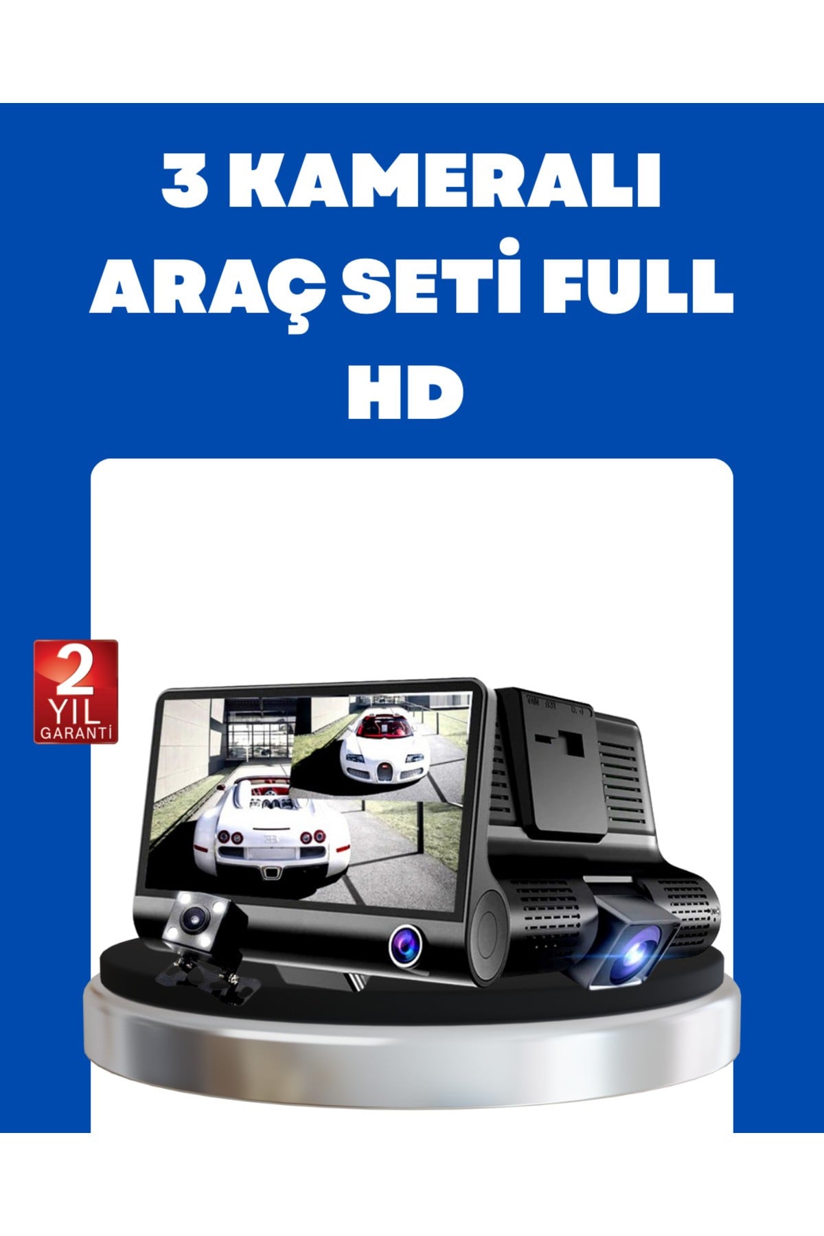G-Sensör, Park Modu ve Döngüsel Kayıt Destekli Araç DVR