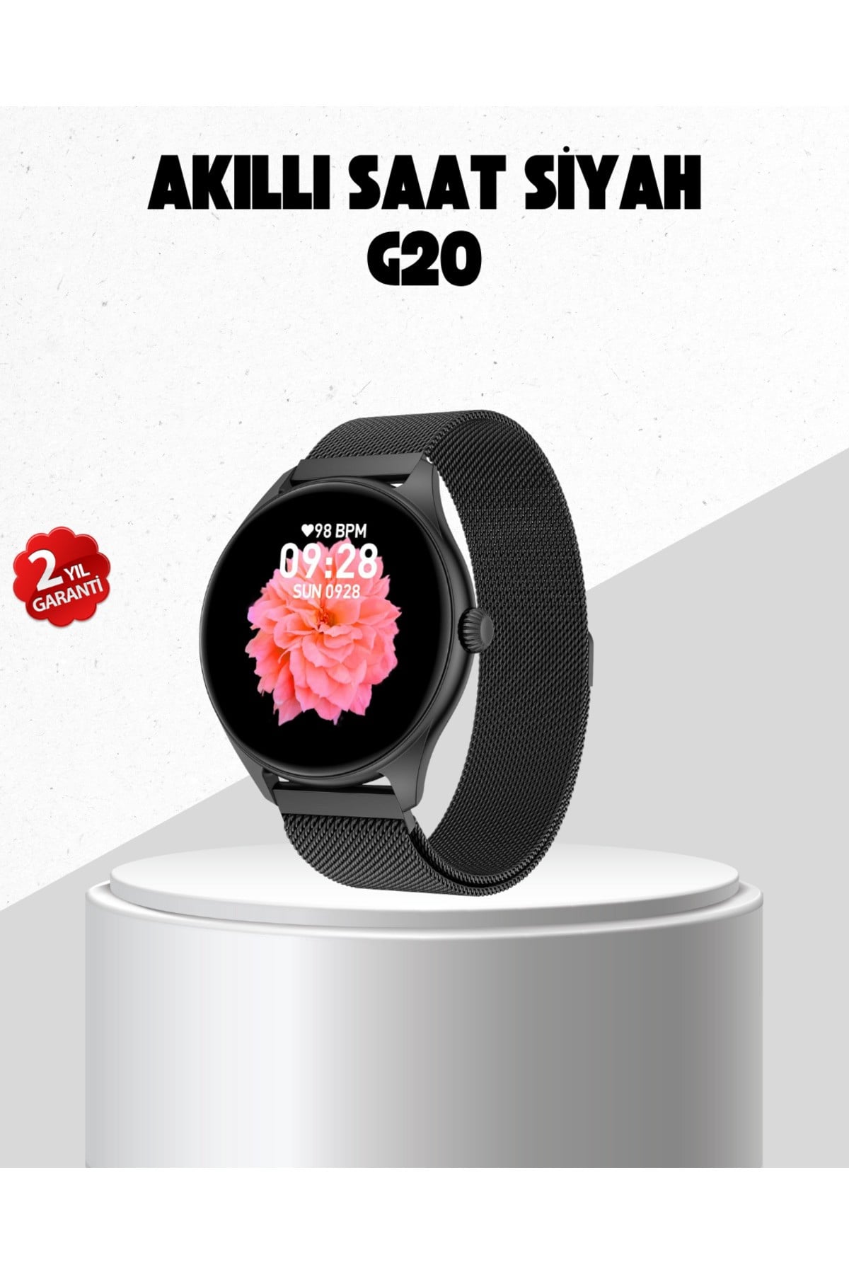 G20 Mini Akıllı Saat – iPhone & Android Uyumlu, Adım Sayar ve Uyku Takipli