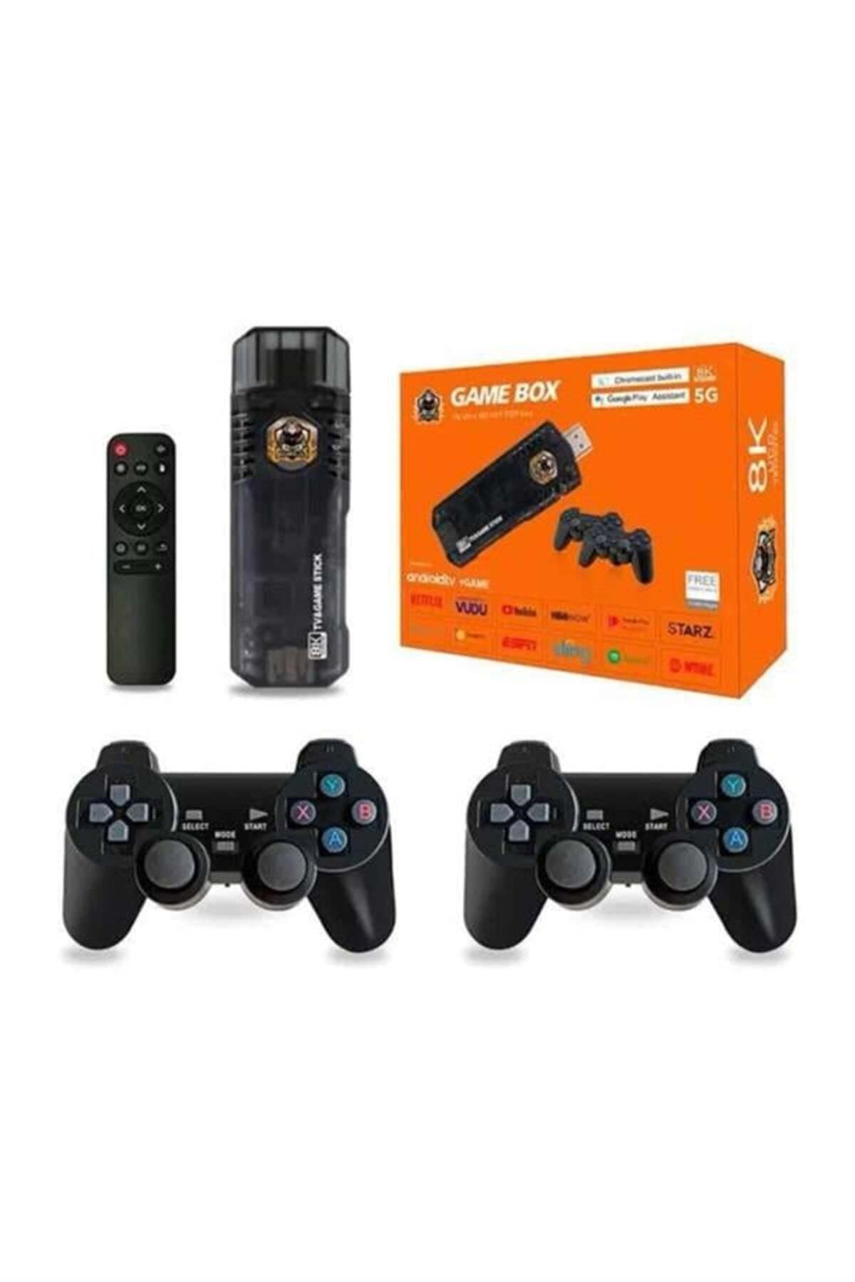 Game Box Android Tv 36500 Oyunlu Atari 5G 8K Hdr Ultra Hd 64 Gb