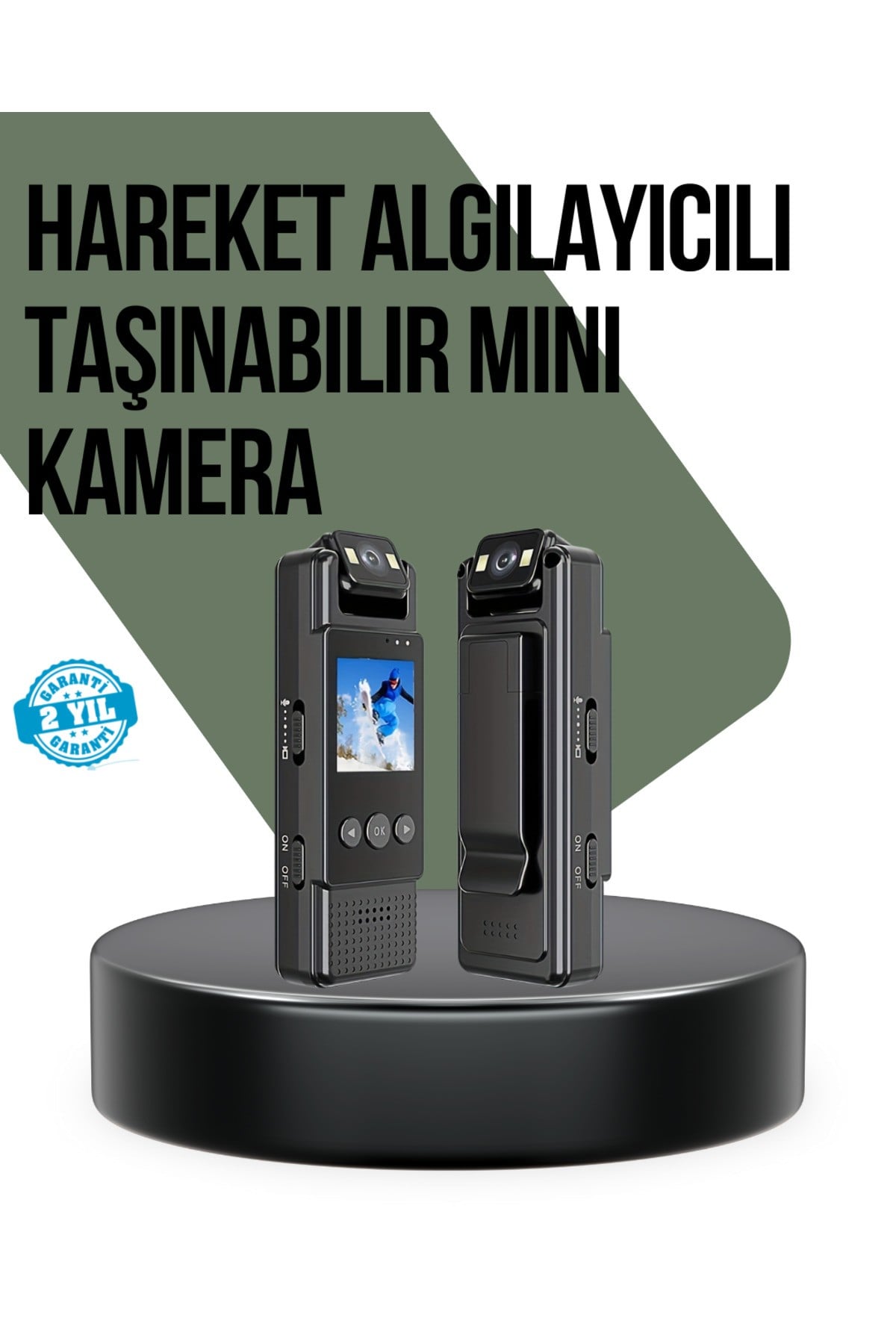 Gece Görüşlü Döngüsel Kayıt Destekli Mini Kamera