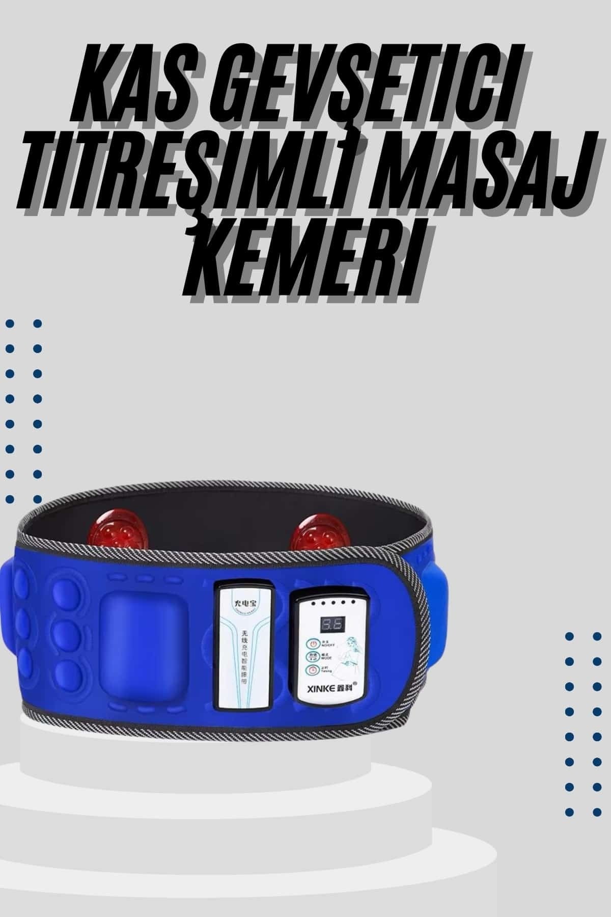 Göbek İnceltme Kemeri Kas Gevşetici Masaj Aleti Titreşimli Masaj Kemeri
