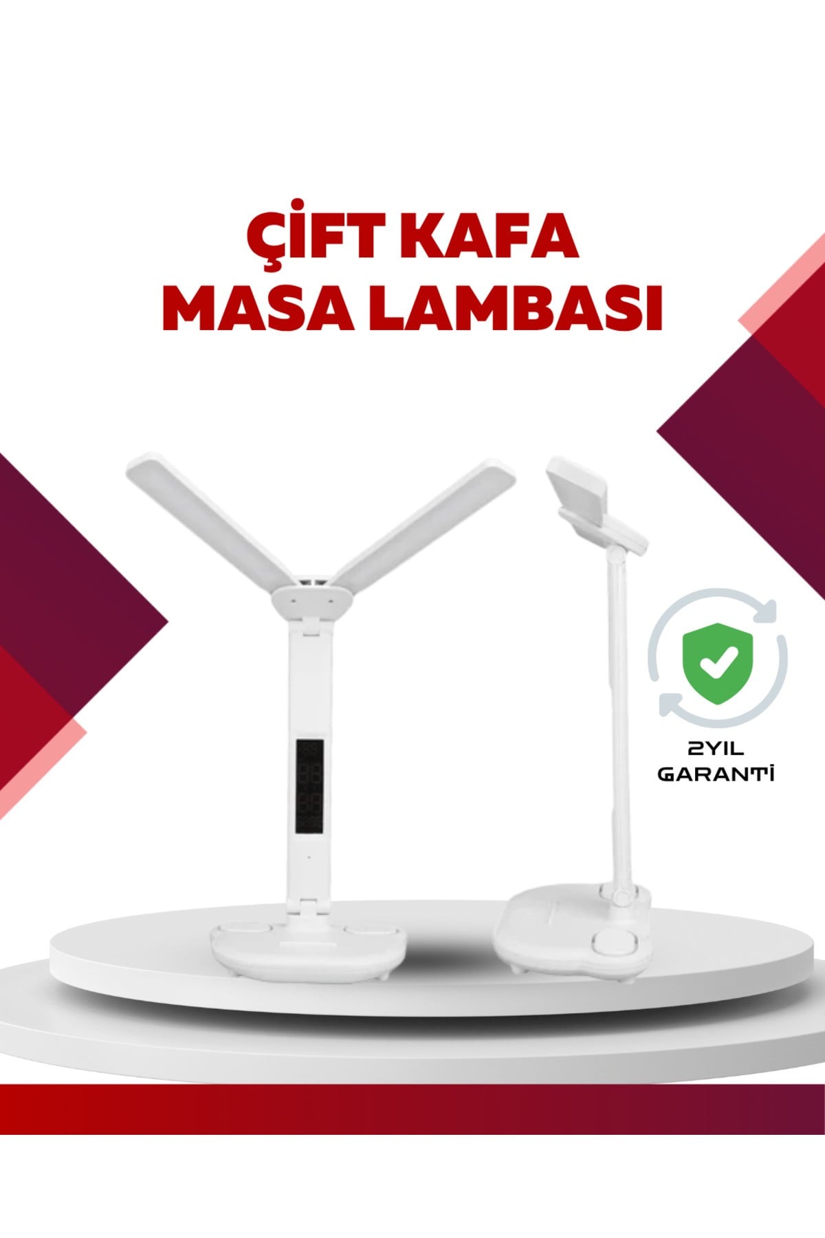 Göz Koruyucu LED Okuma Lambası | Titreşimsiz Işık, Kalemlik ve Stand Fonksiyonlu