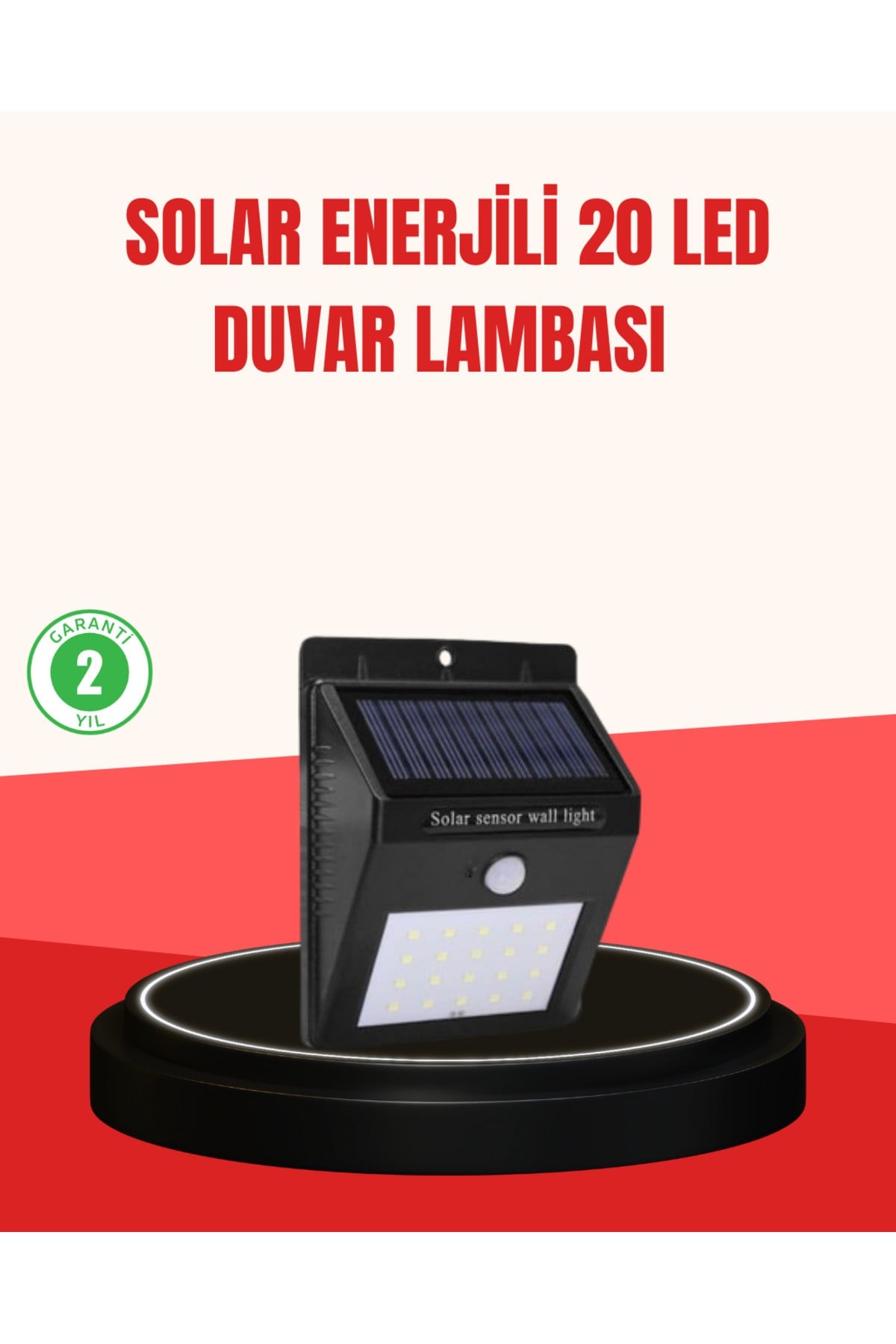 Güneş Enerjili Su Geçirmez Dış Mekan Aydınlatma