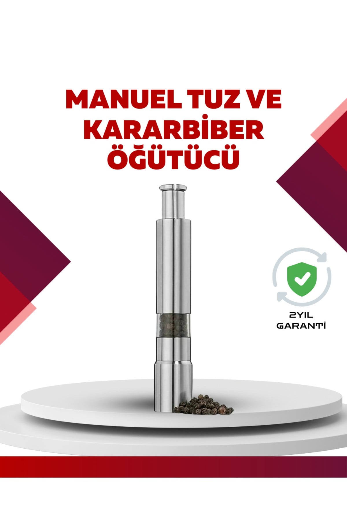 Hafif ve Kompakt, Taşınabilir Baharat Öğütücü - Mutfak ve Masa için