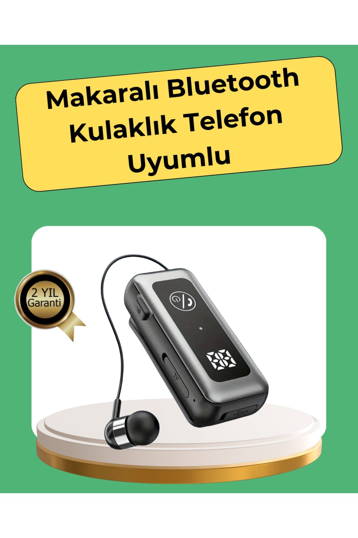 Hafıza Kartı Destekli Bluetooth 5.2 Kulaklık – İki Cihaza Bağlanma Özelliği