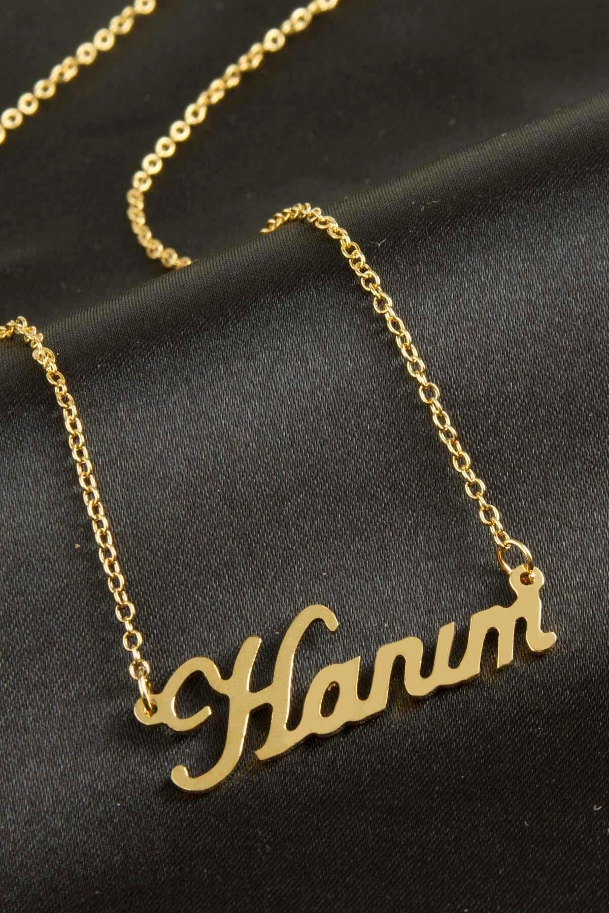Hanım isimli kolye (Kişiye Özel)