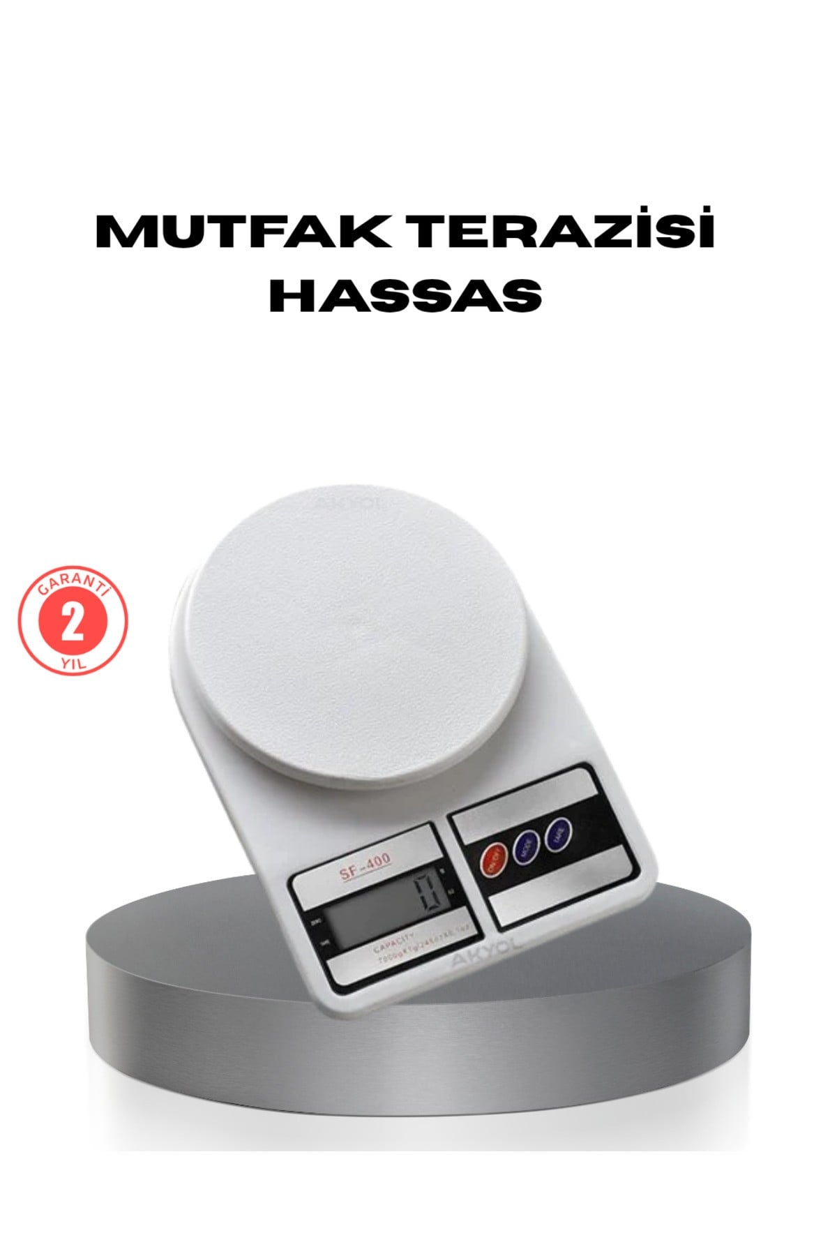 Hassas Dijital Mutfak Tartısı – 1g Doğruluk, LCD Ekran, Otomatik Kapanma