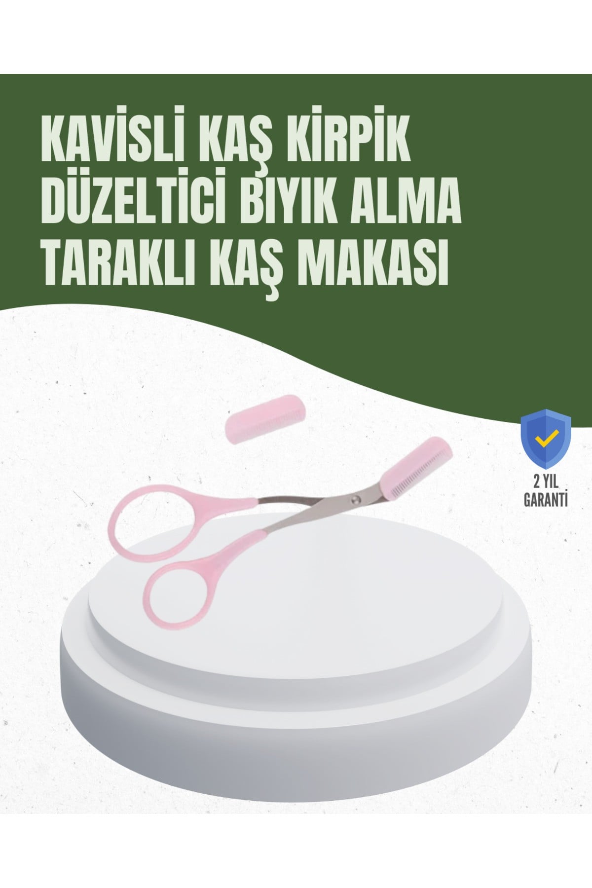 Hassas Kesim İçin Kavisli Yüz Bakım Makası