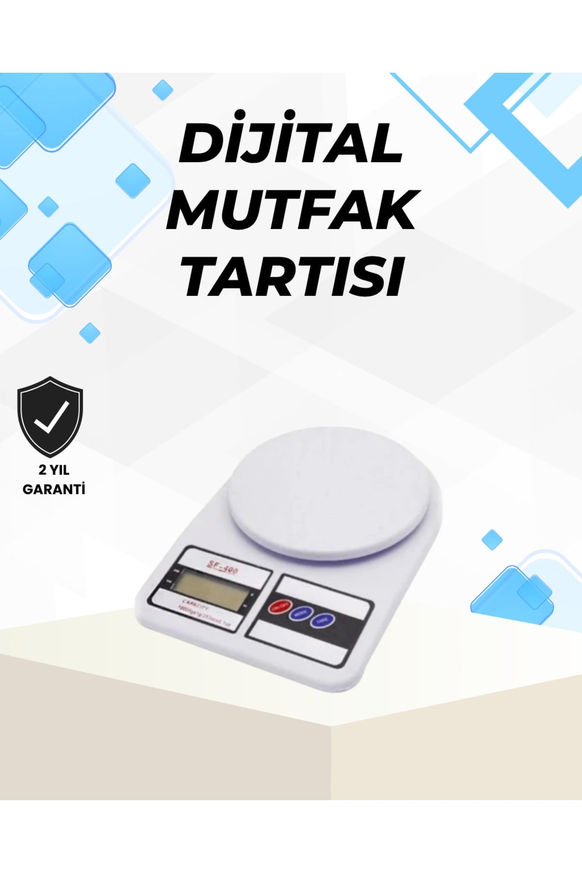 Hassas Tartım İçin Dijital Mutfak Terazisi – 10kg / 1g