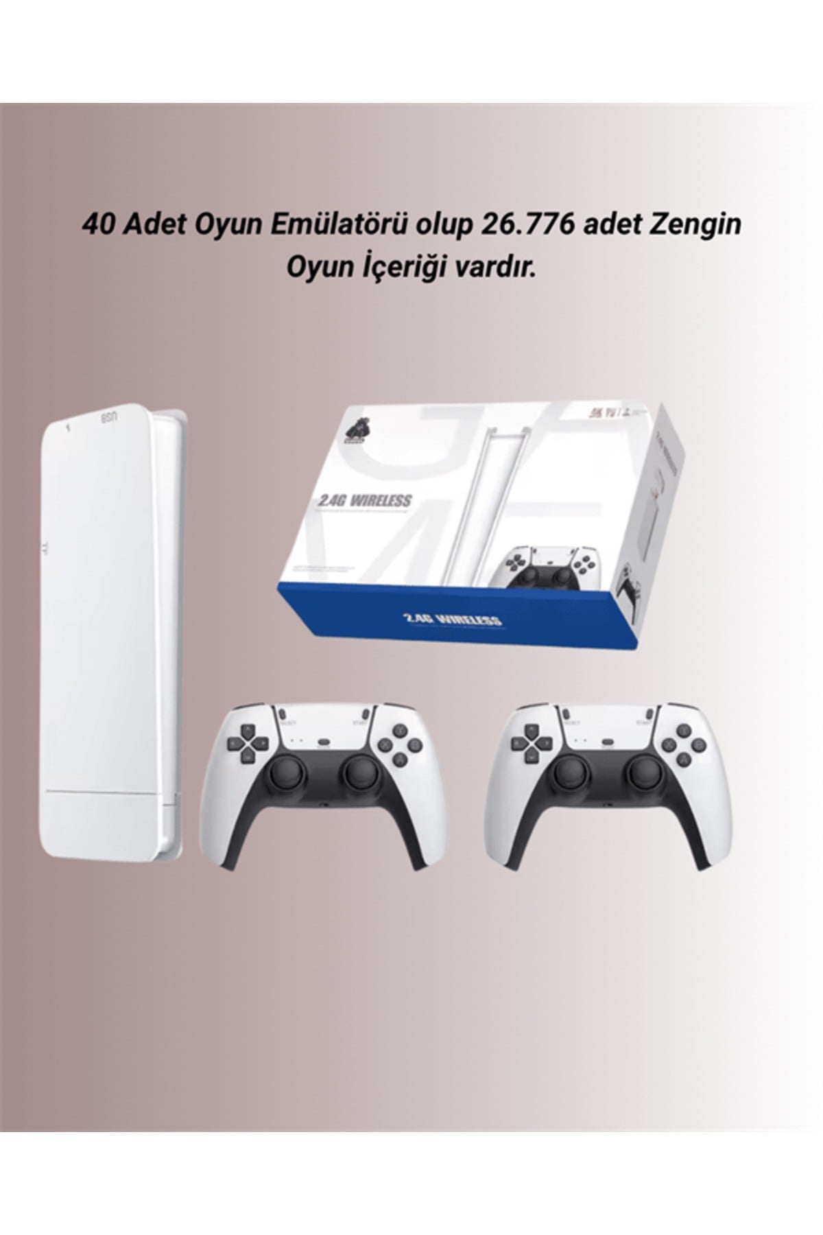 HDMI Çıkışlı Çift Kablosuz Kollu Retro Game Stick – M15