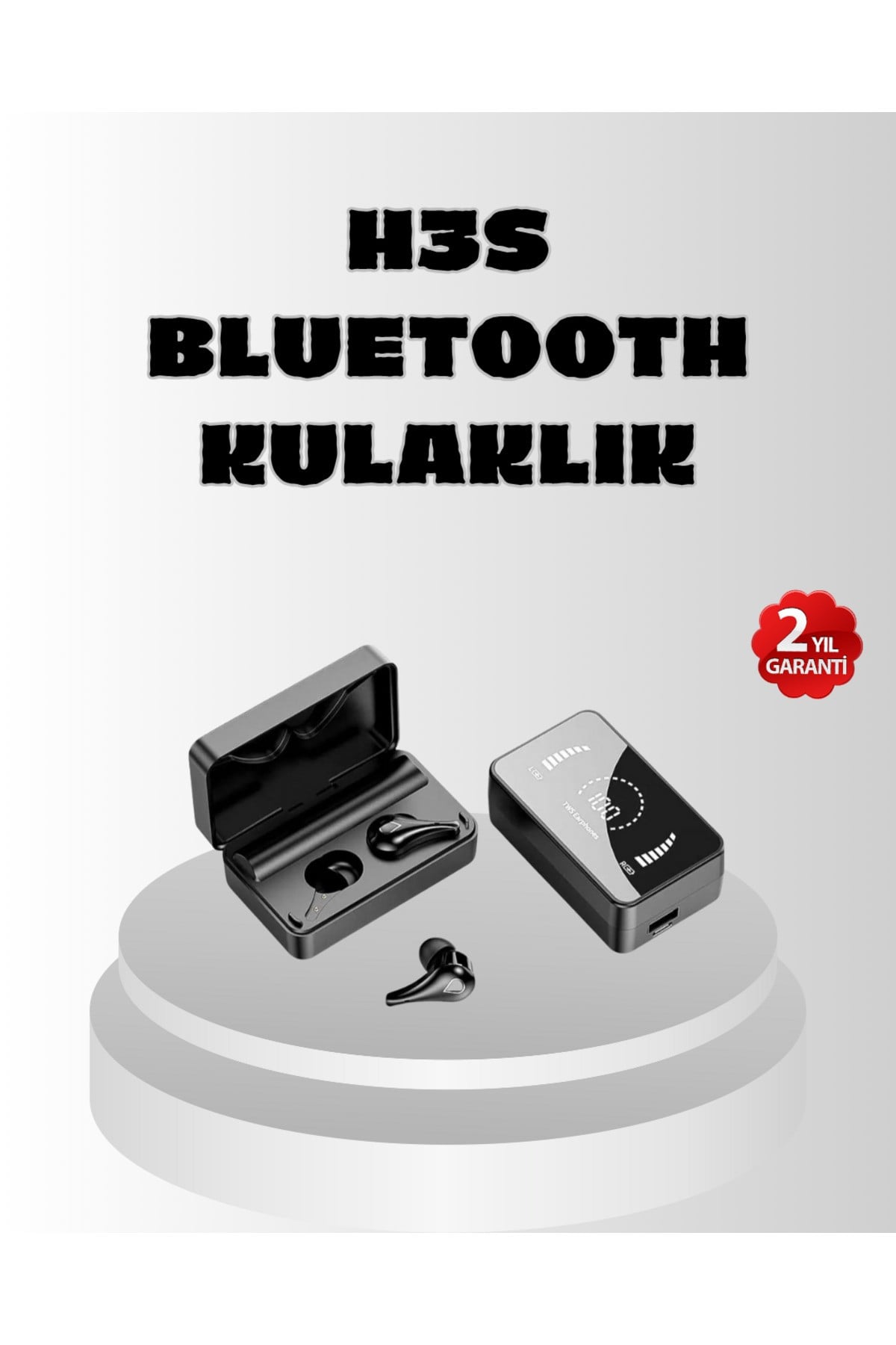 HiFi Ses Kaliteli Kablosuz Kulaklık – BT5.1, LED Ekranlı Şarj Kutusu, 3500 mAh