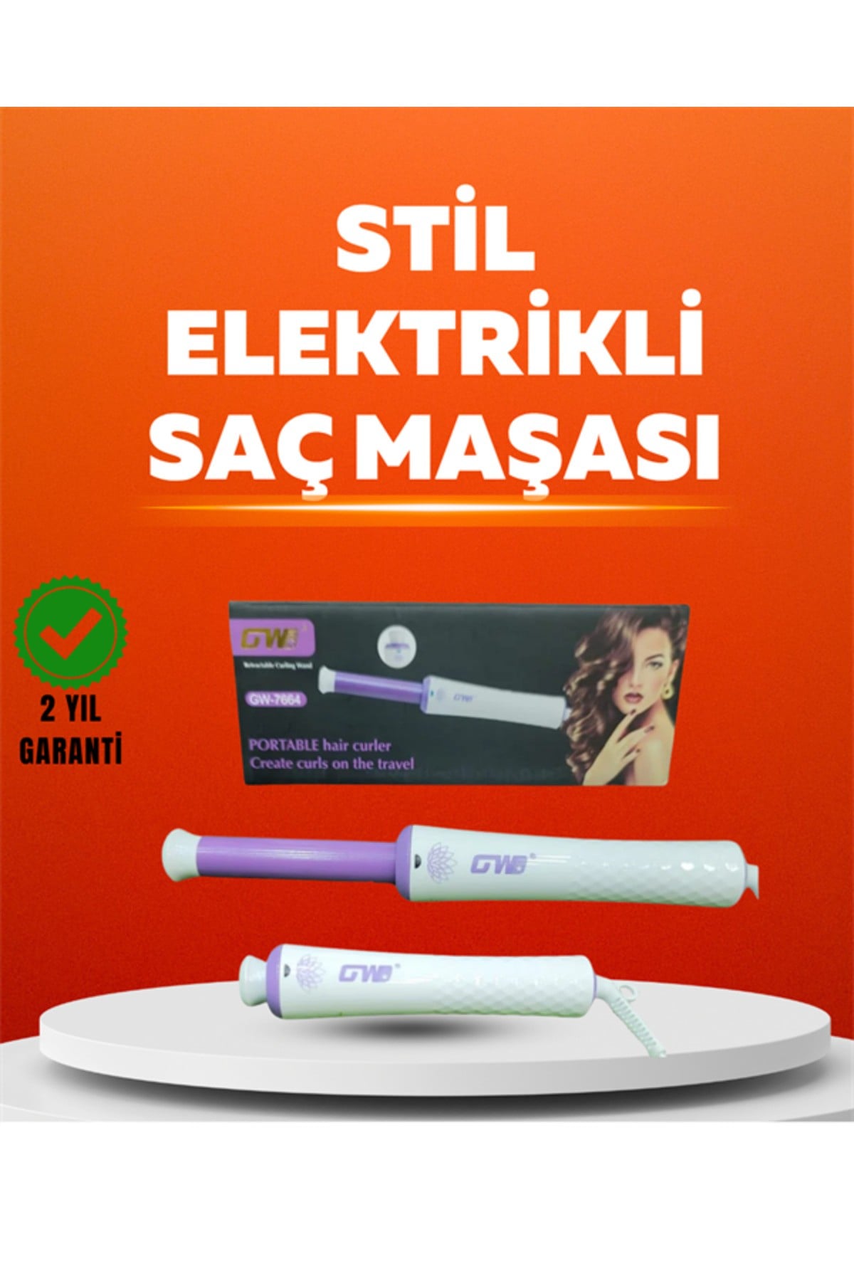 Hızlı Isınan, Kompakt ve Güvenli – Tüm Saç Tiplerine Uygun Kıvırma Cihazı