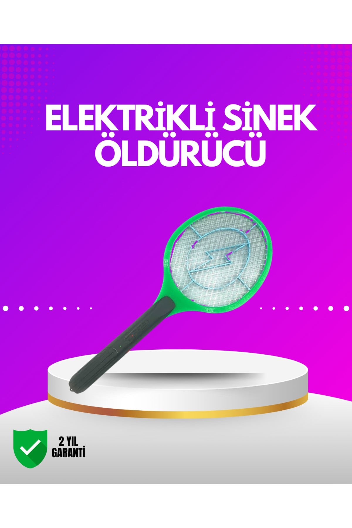İç ve Dış Mekan Elektrikli Sinek Öldürücü | Hafif ve Ergonomik Tasarım