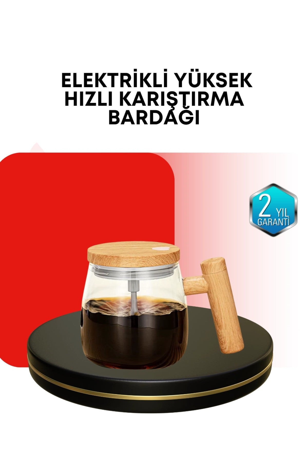 IP6 Su Geçirmez Şarjlı Kupa – 3D Karıştırma, Sabit Sıcaklık, 400 ml