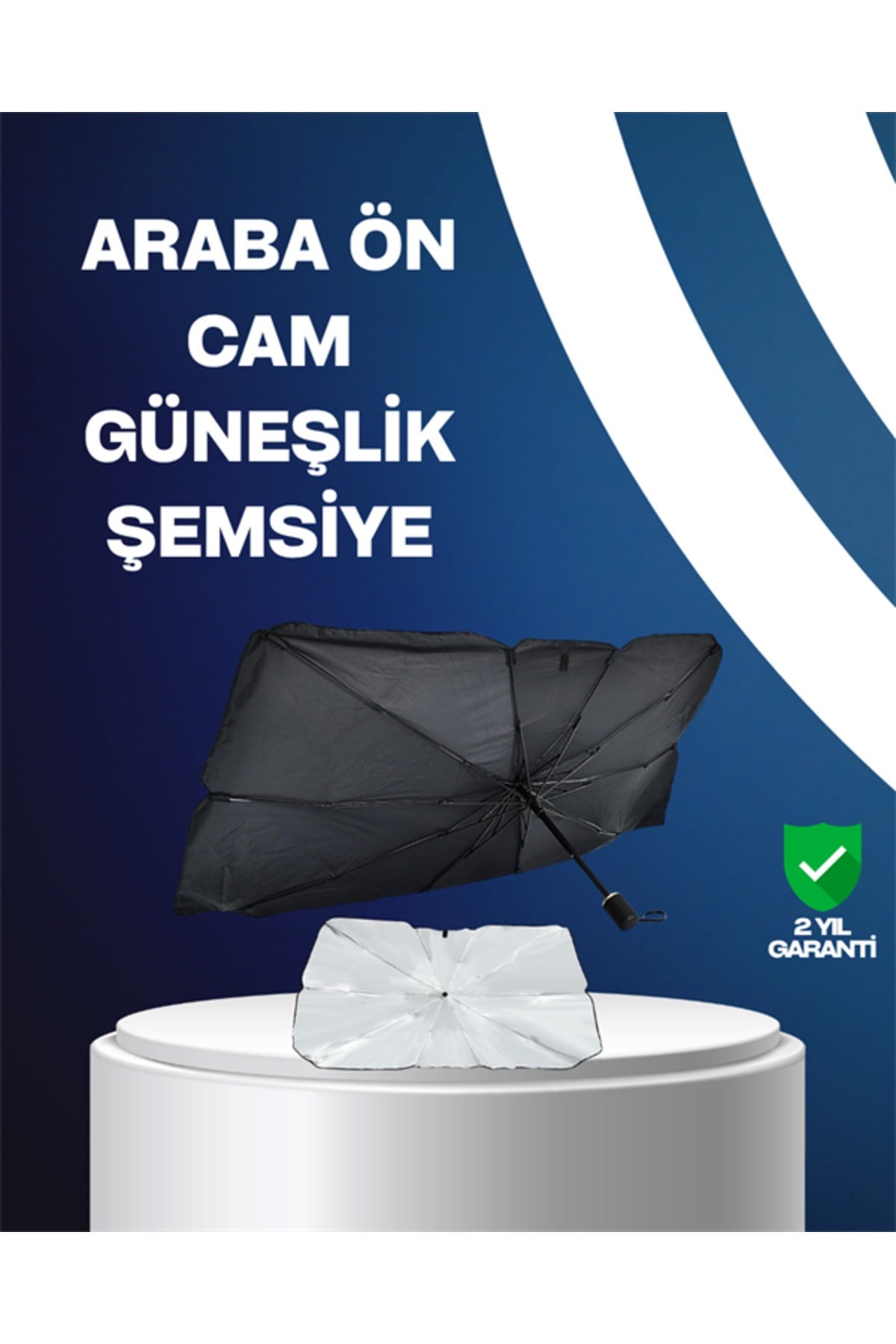 Isı ve UV Engelleyici Güneşlik – 360° Bükülebilir Şemsiye Sapı ile Konfor