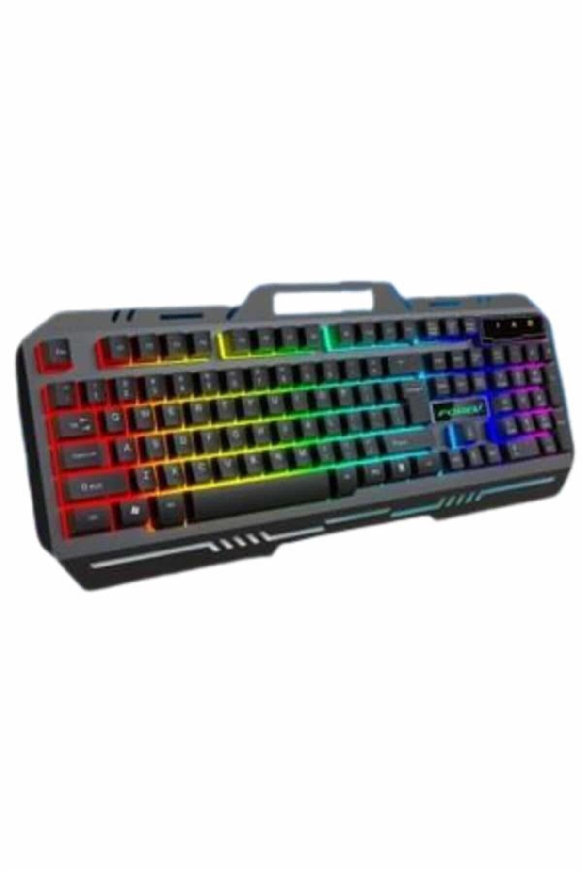 Işıklı Oyuncu Q Klavye Mouse Seti Siyah Gaming Oyuncu Klavye