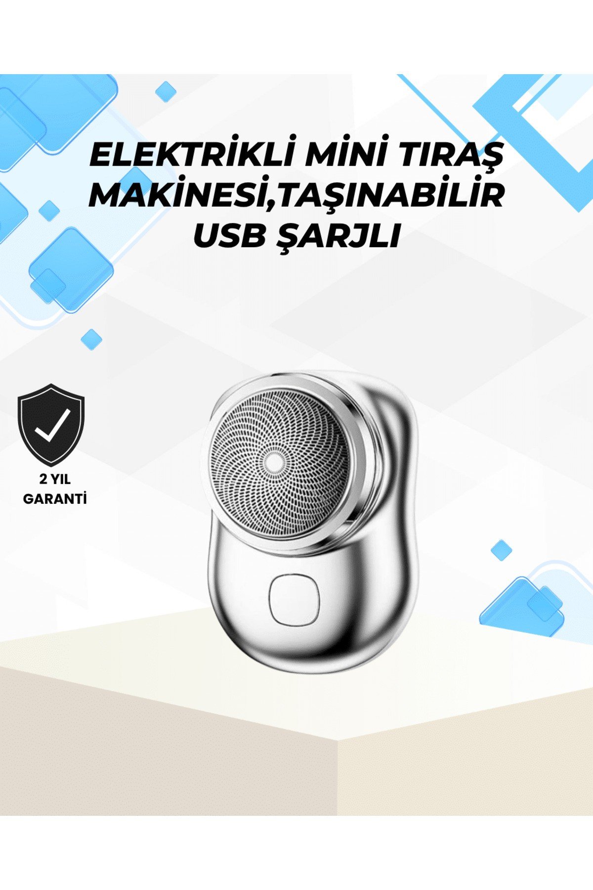 Islak-Kuru Kullanımlı Suya Dayanıklı Mini Tıraş Cihazı