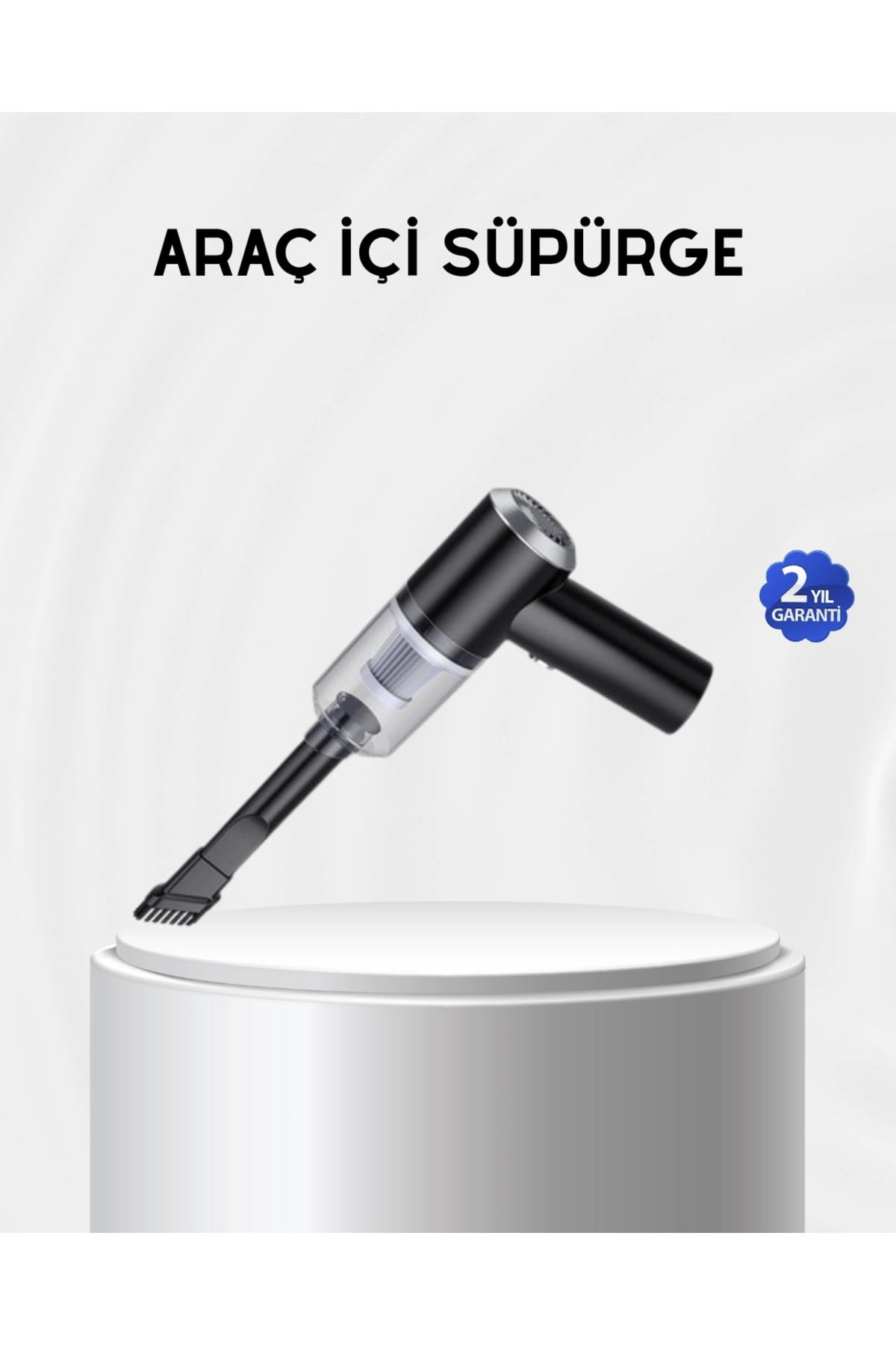 Kablosuz El Süpürgesi – Araç İçi Temizlik İçin 5500PA Güçlü Emiş, USB Şarjlı