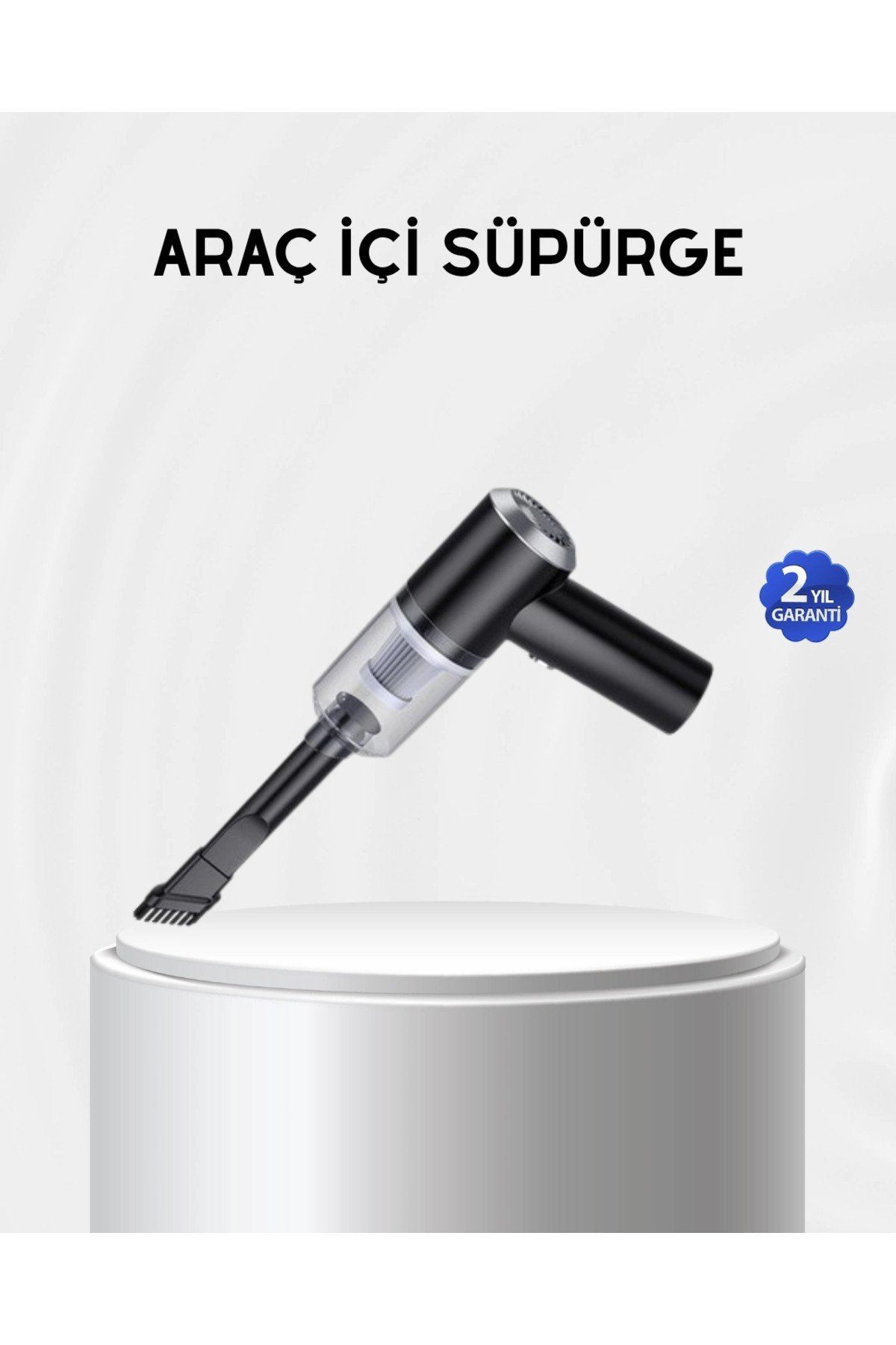 Kablosuz El Süpürgesi – Araç İçi Temizlik İçin 5500PA Güçlü Emiş, USB Şarjlı