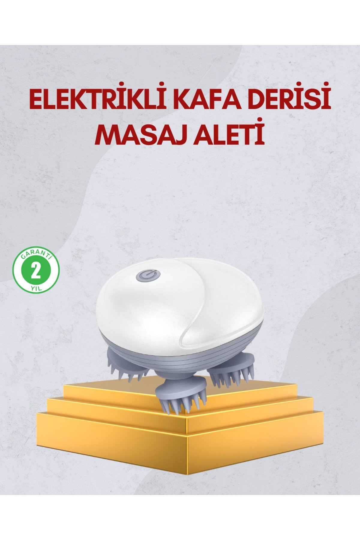 Kablosuz Kafa ve Vücut Masaj Aleti Taşınabilir Tasarım
