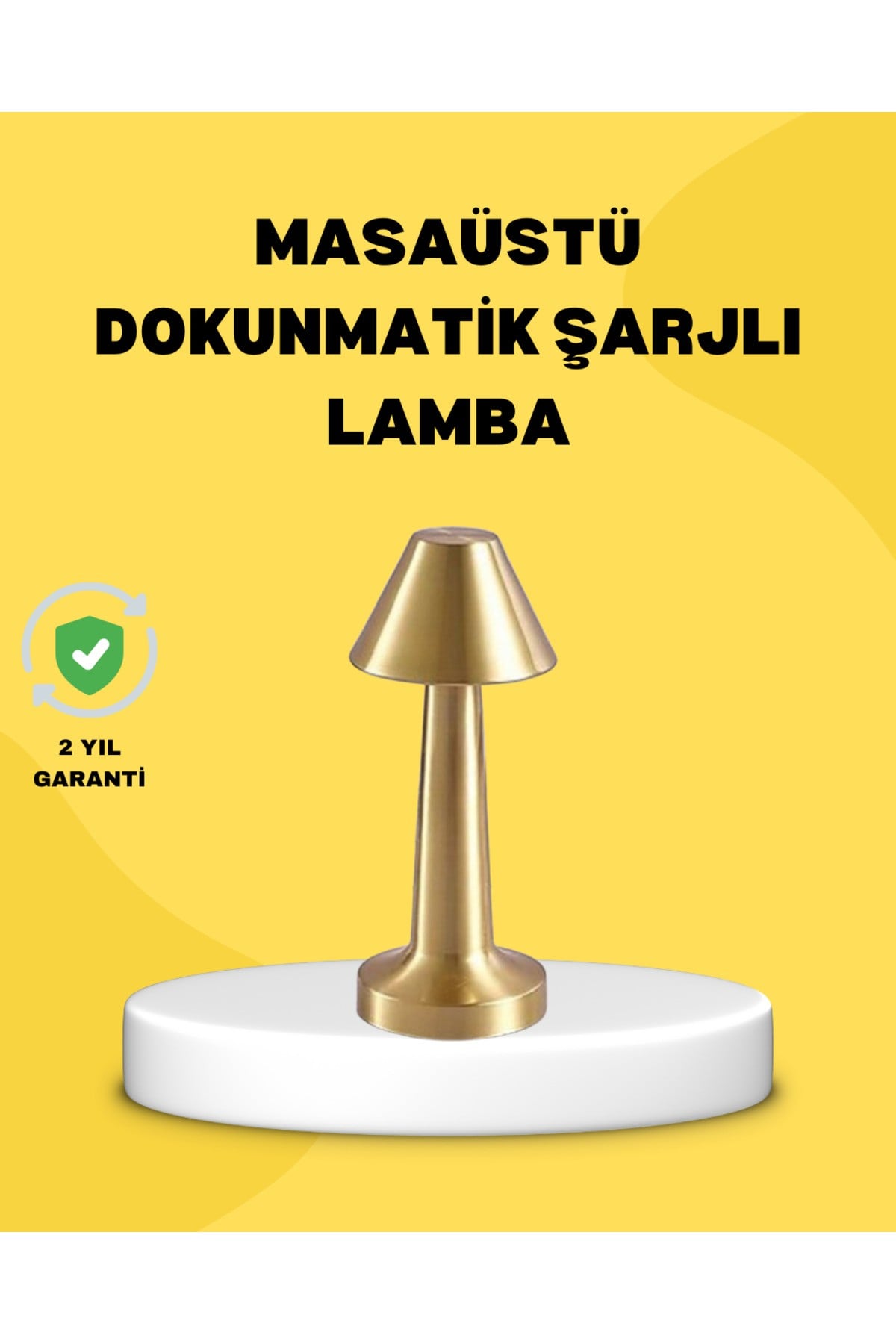 Kablosuz LED Masa Lambası 1800mAh 3 Renk Aydınlatma Dokunmatik
