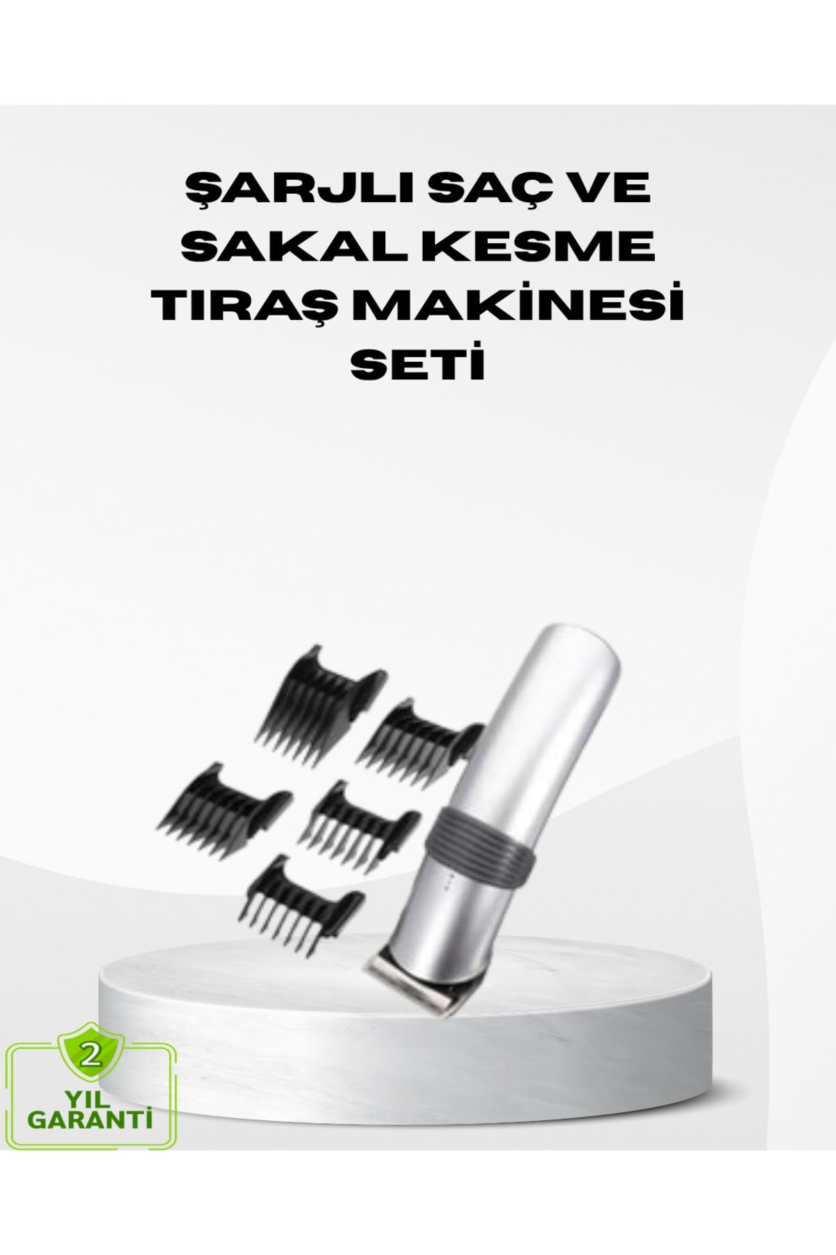 Kablosuz Profesyonel Tıraş Makinesi – Şarjlı 60 Dakika Kullanım Süreli Çelik Bıçaklı Sessiz Motor
