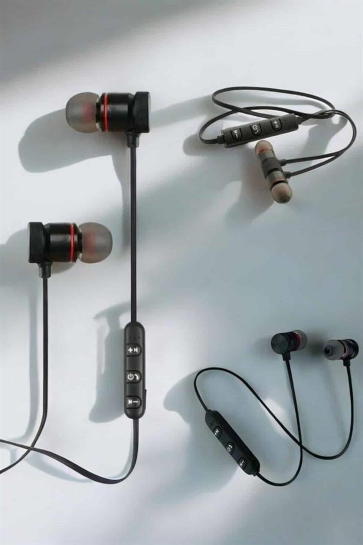 Kablosuz Sport Mıknatıslı Mikrofonlu Kulak İçi Kulaklık