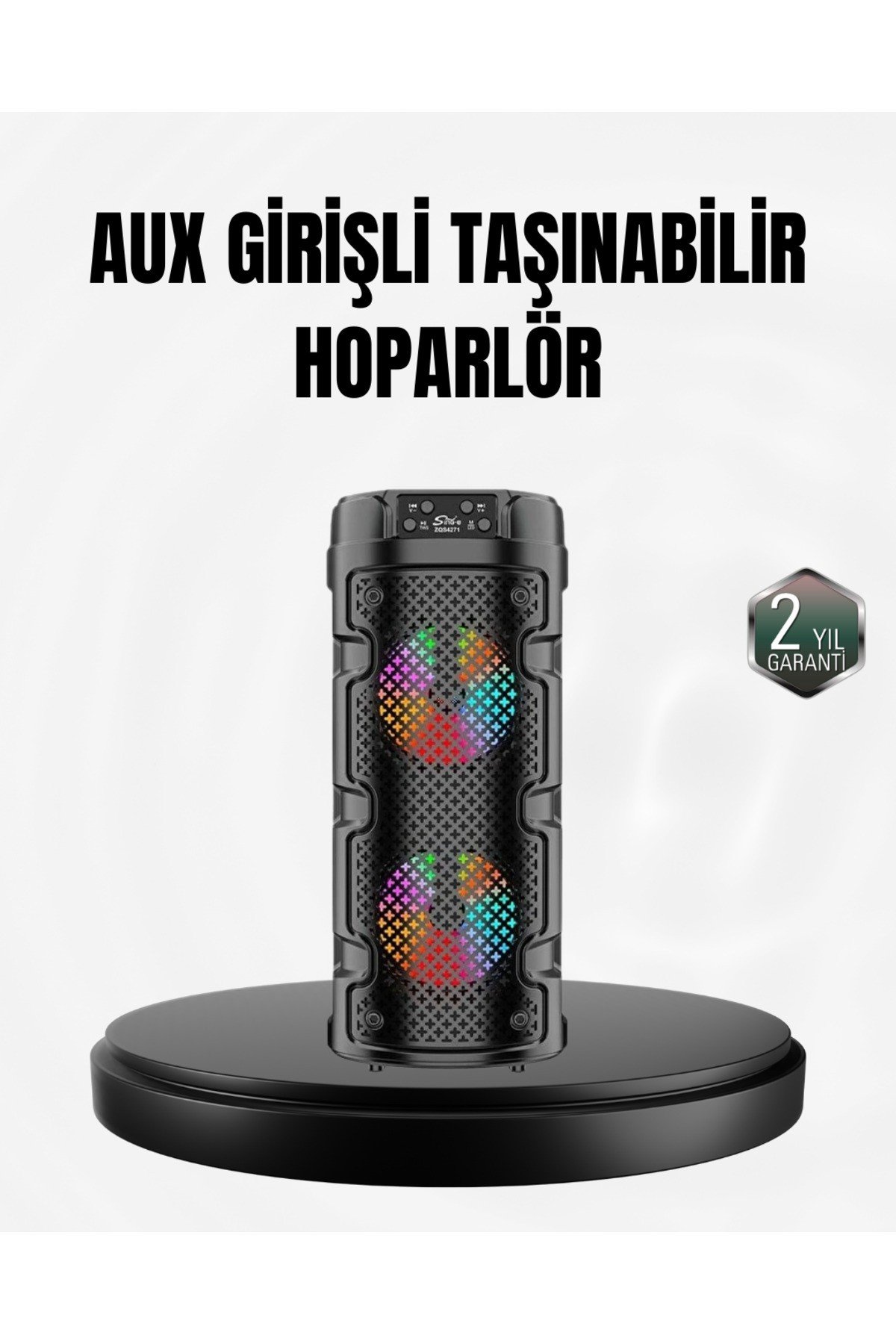 Kablosuz Stereo Hoparlör USB + SD Kart + AUX Destekli Bluetooth 5.0