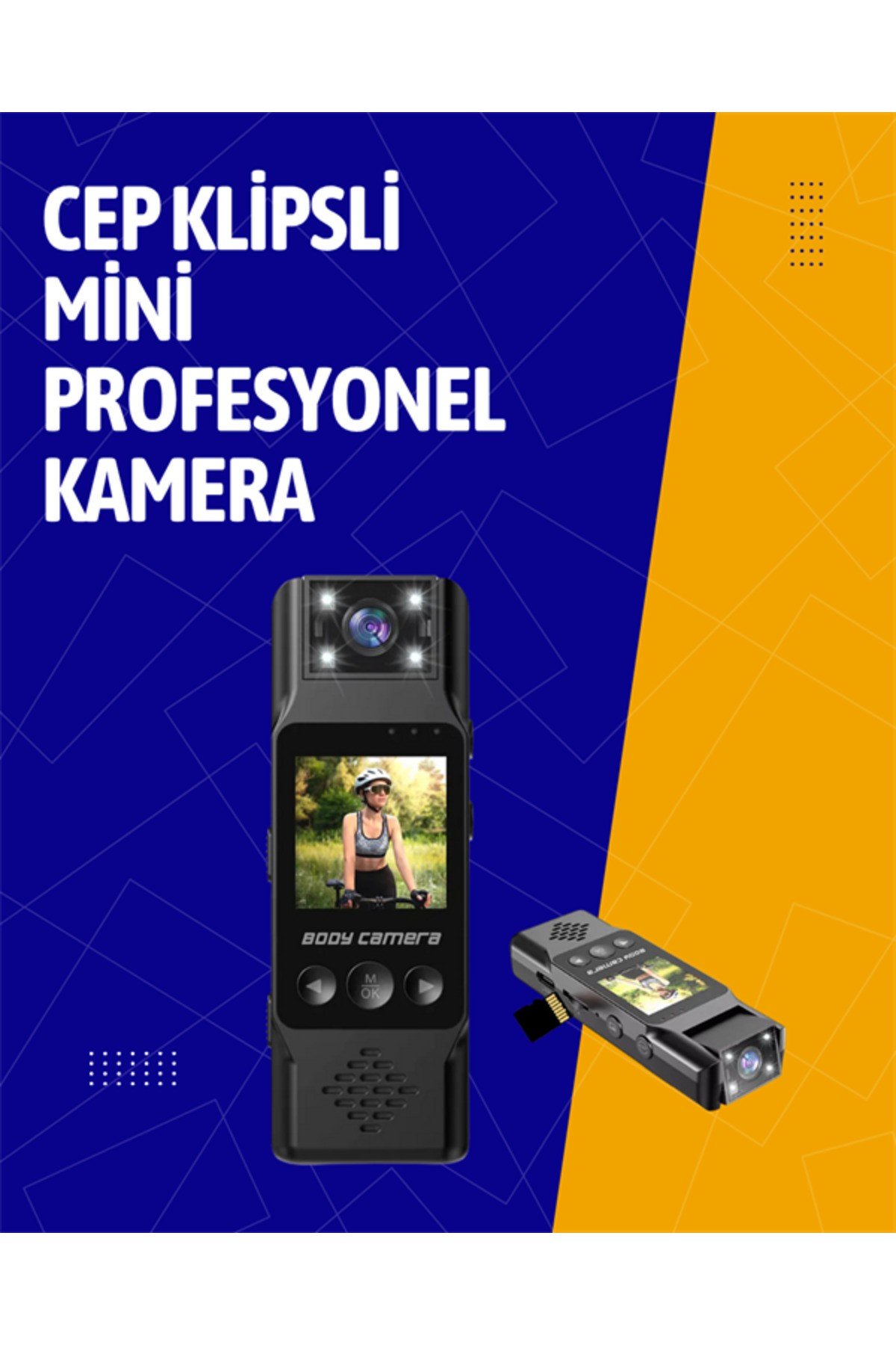 Kablosuz WiFi Bağlantılı Full HD Mini Kamera – Döngüsel Kayıt ve Hareket Algılama Özellikli