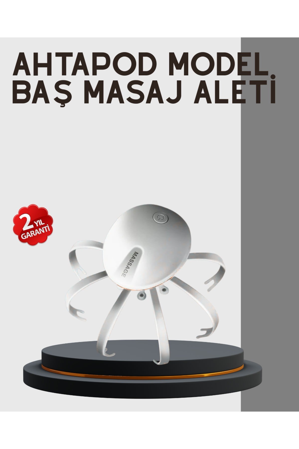 Kafa Derisi Masaj Aleti USB-C Şarjlı Rahatlatıcı ve Canlandırıcı Masaj