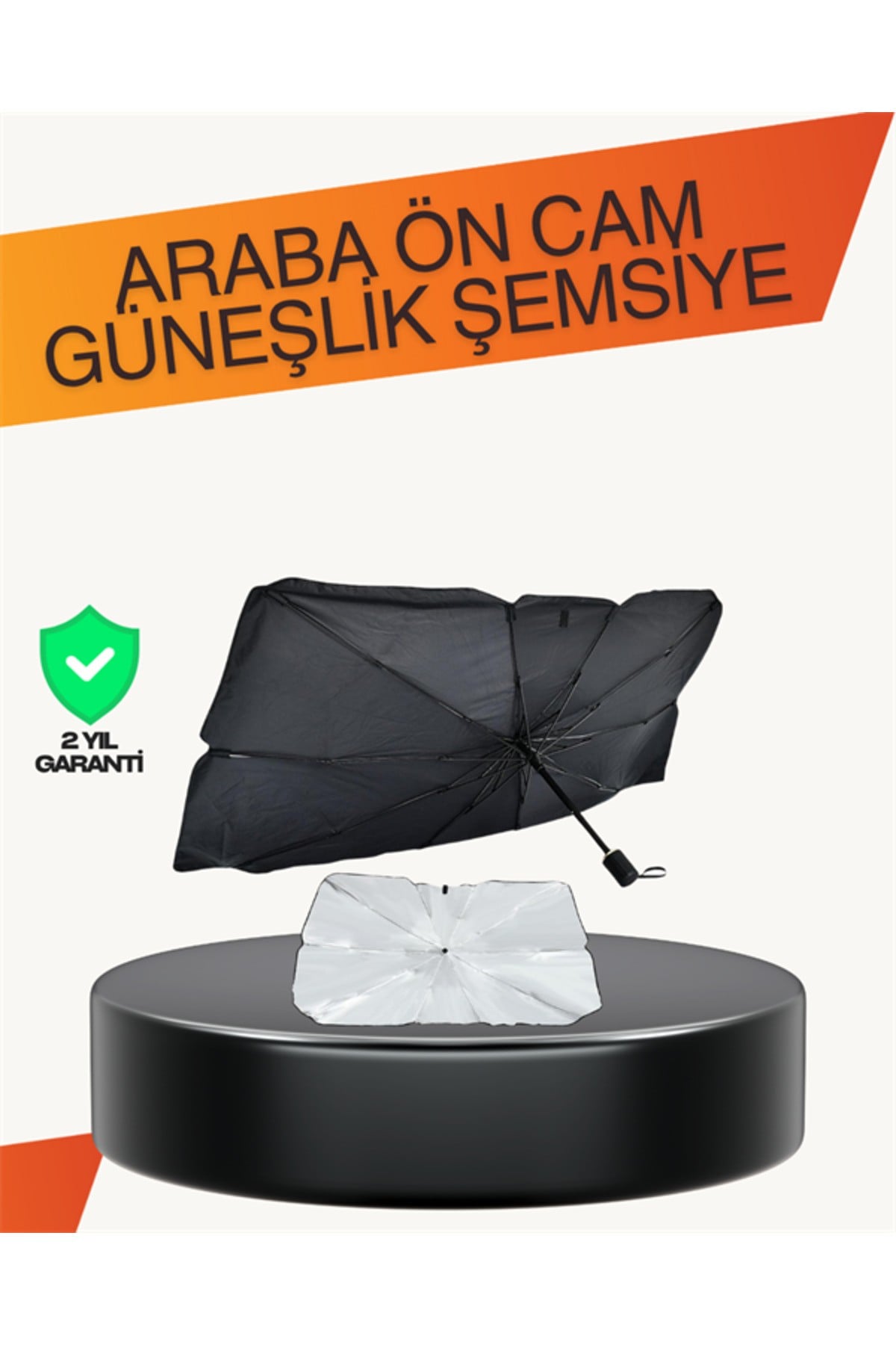 Kalın Kumaşlı Ön Cam Güneşliği – Solmaz, Deforme Olmaz, Uzun Ömürlü