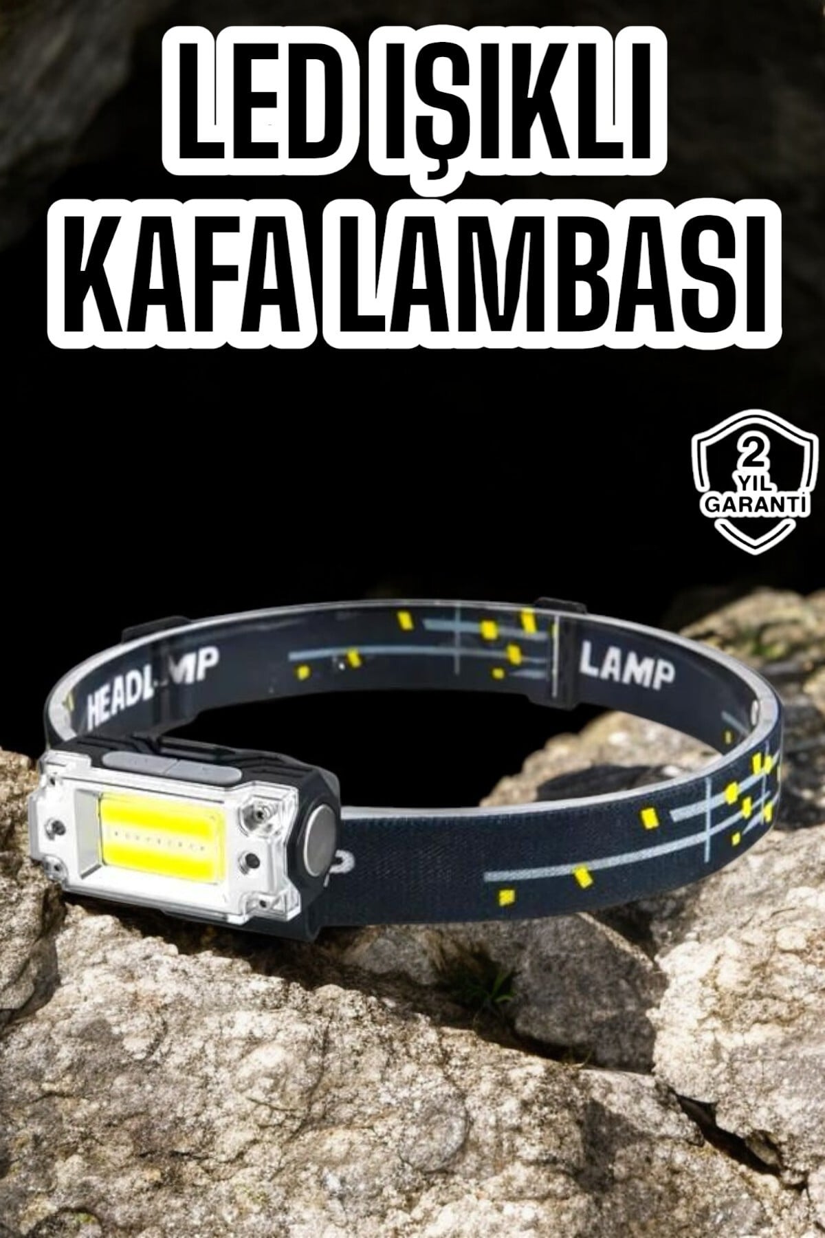Kamp Feneri Balıkçı Feneri Başlıklı Suya Dayanıklı Kafa Lambası