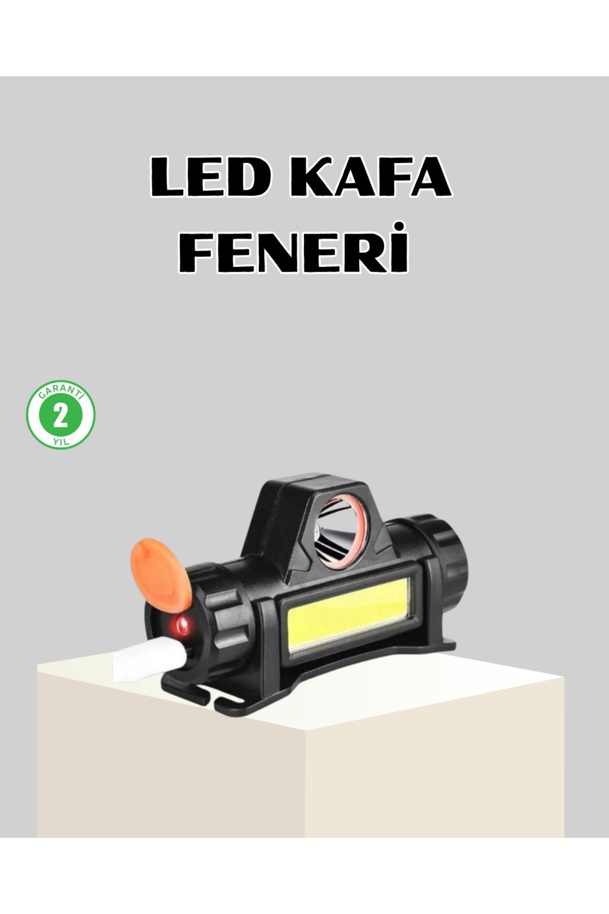 Kamp ve Doğa İçin Şarjlı LED Baş Feneri – Mıknatıslı, Su Geçirmez